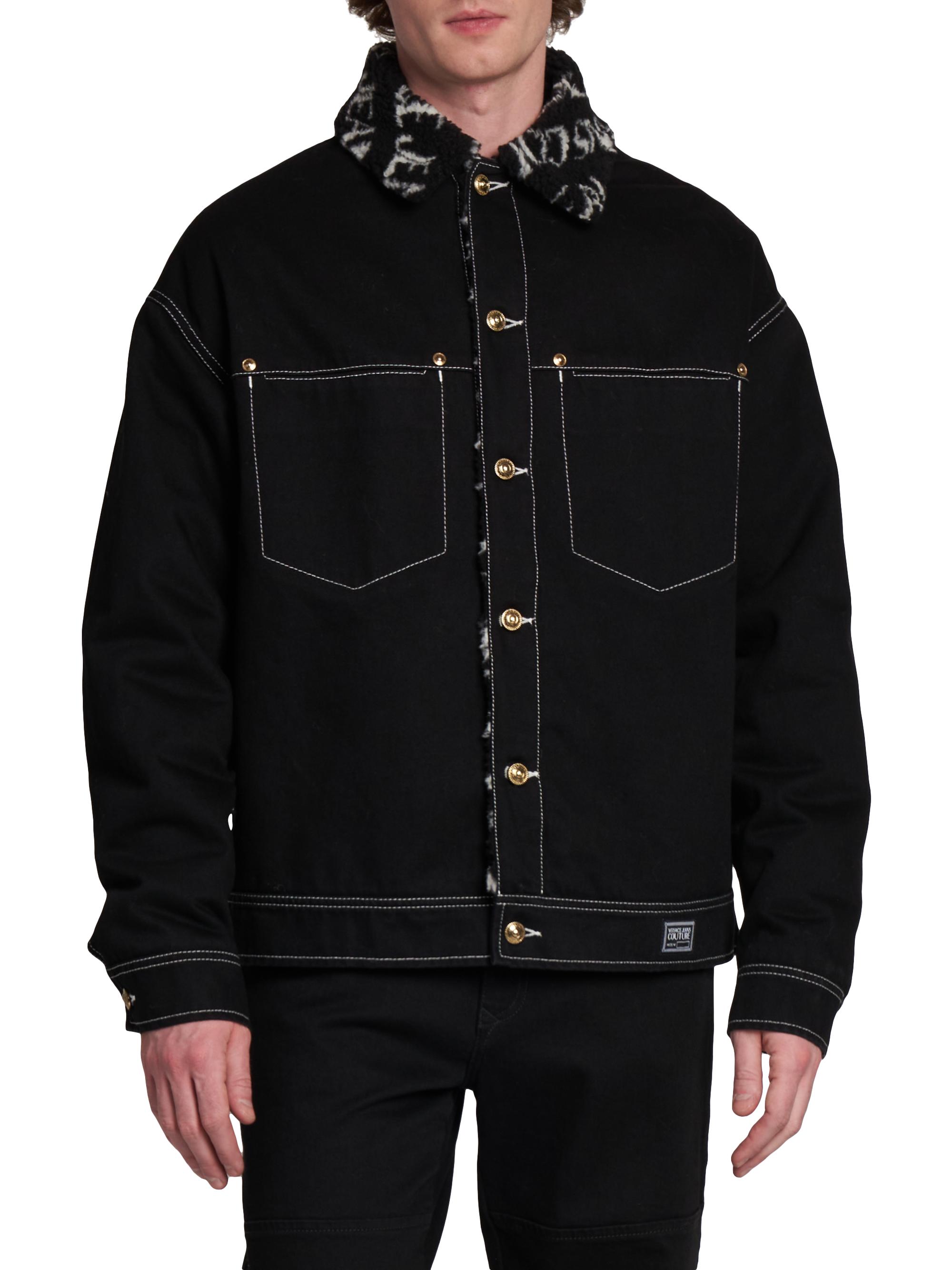 Versace Jeans Couture | 81W55Y312P4 | Black | Men's Faux Fur