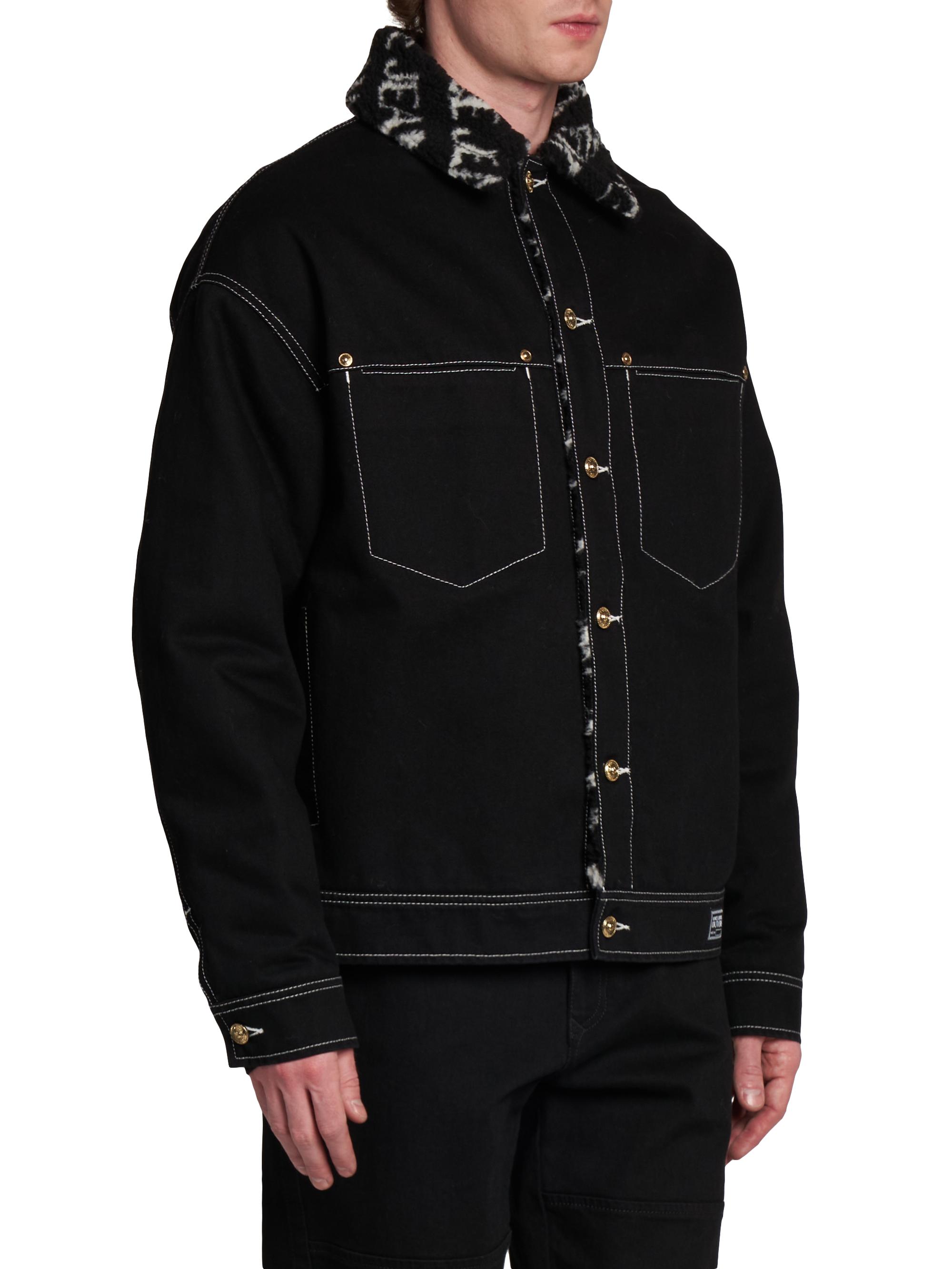 Versace Jeans Couture | 81W55Y312P4 | Black | Men's Faux Fur