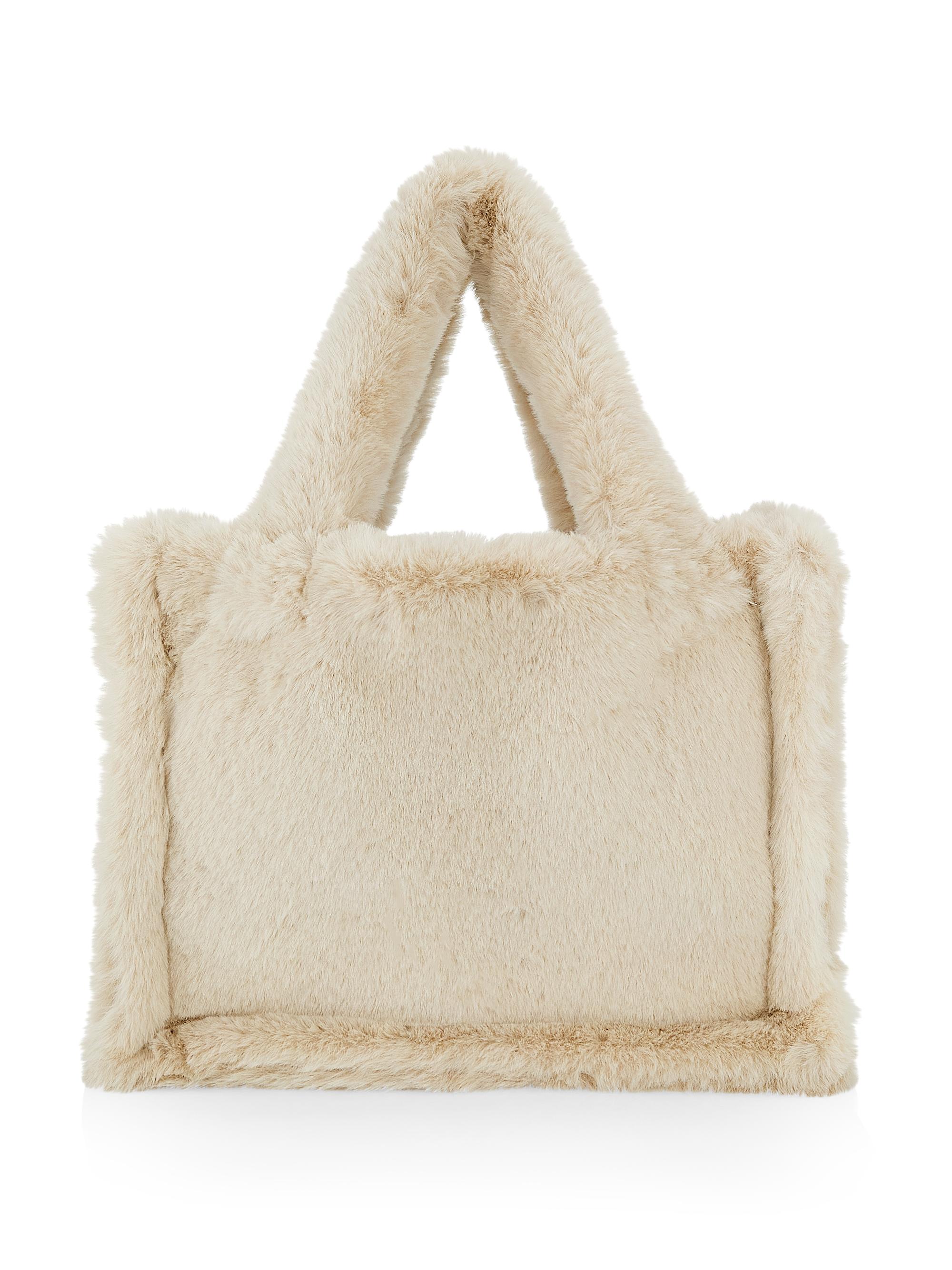 Lamarque Women's Jade Faux Fur Tote - Vibrant Green