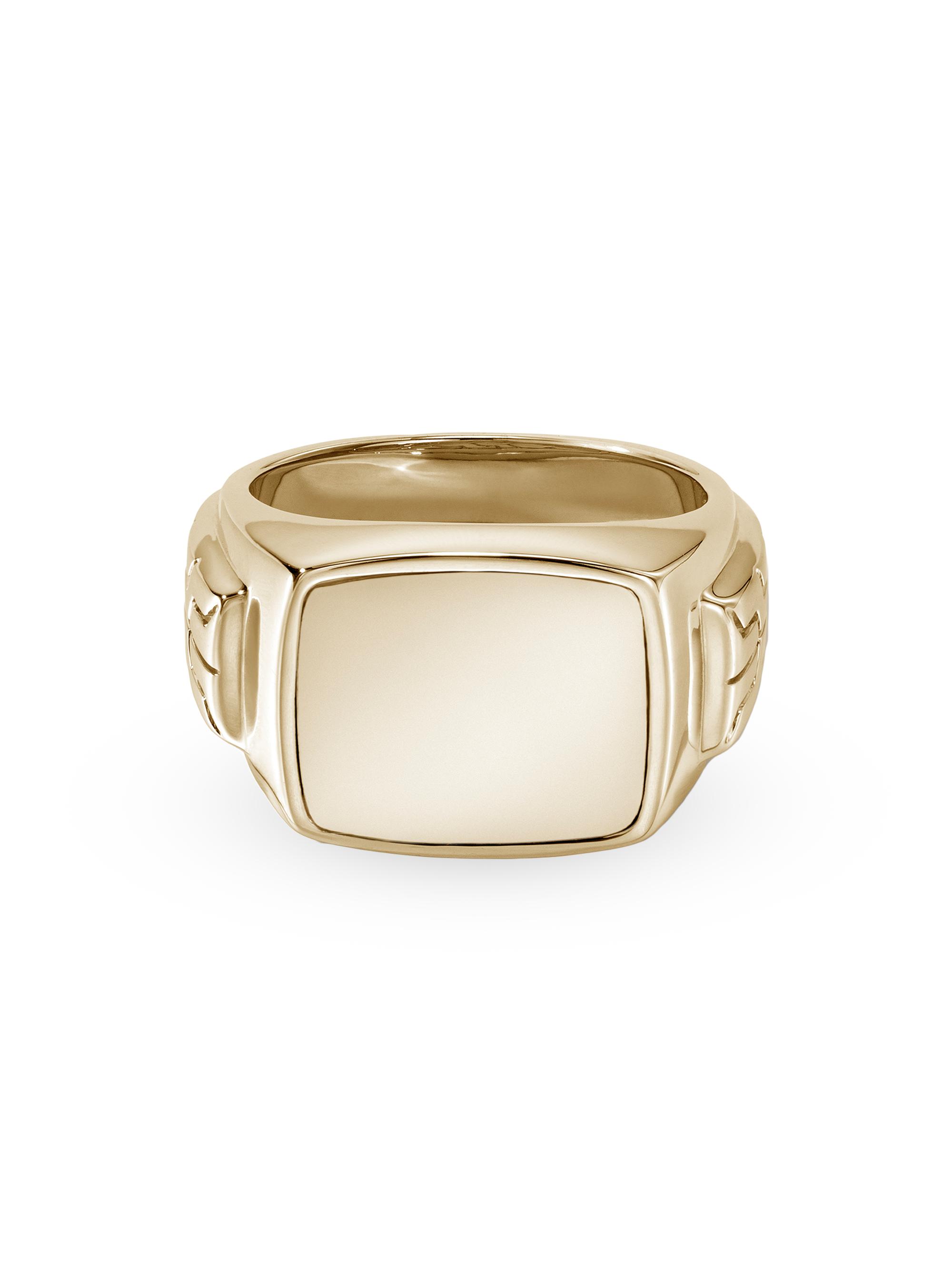 John Hardy Men's 14K Gold Signet Ring - Gold