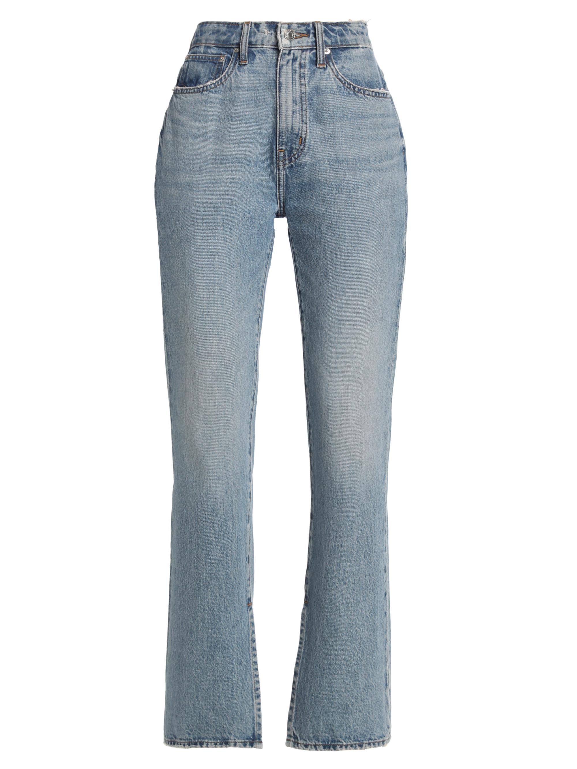 Derek Lam 10 Crosby Women's Frankie Split-Hem Straight-Leg Jeans - Sutton Vintage