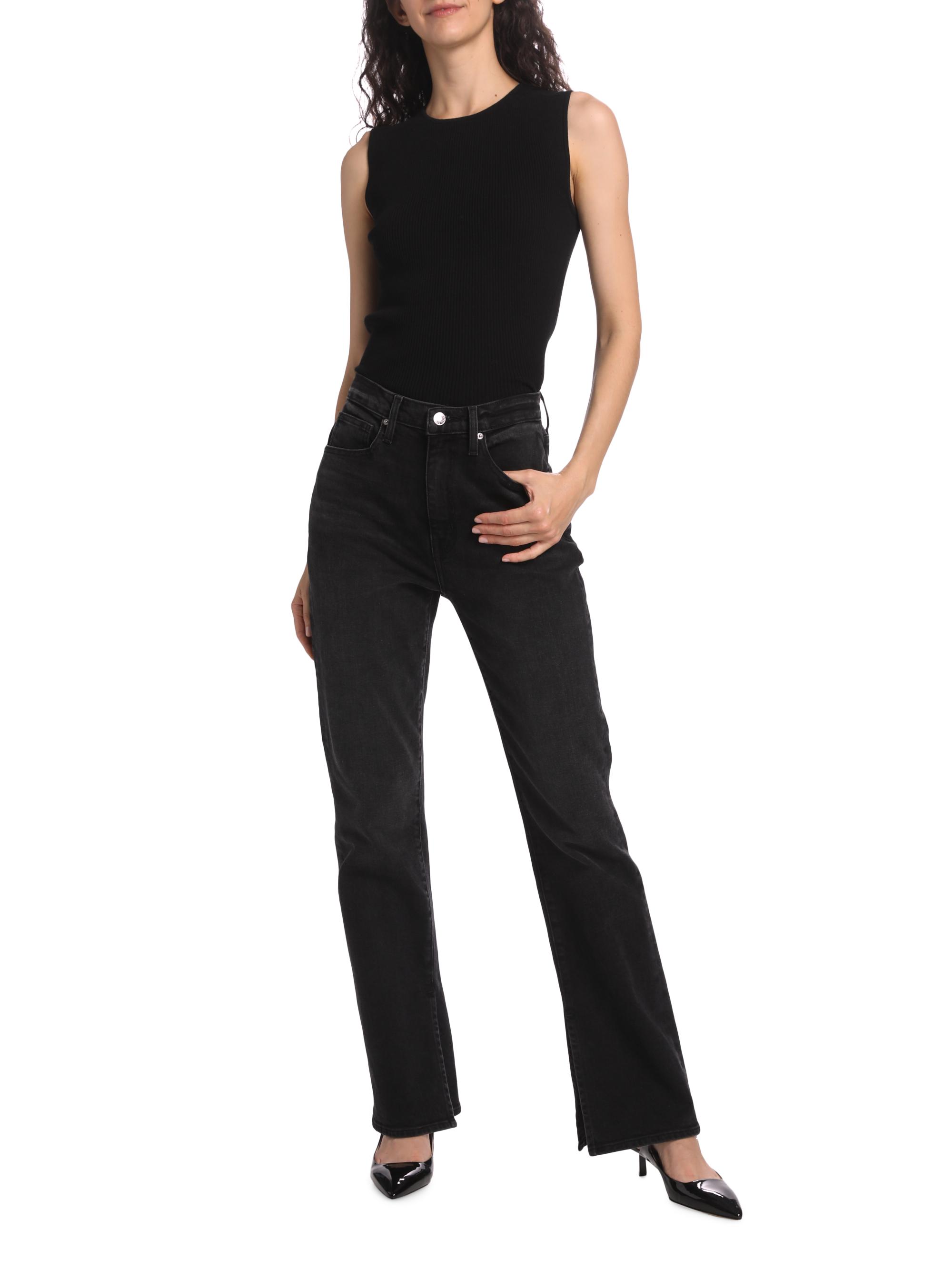 Derek Lam 10 Crosby Women's Frankie Split-Hem Straight-Leg Jeans - Forsyth | Thumbnail 2