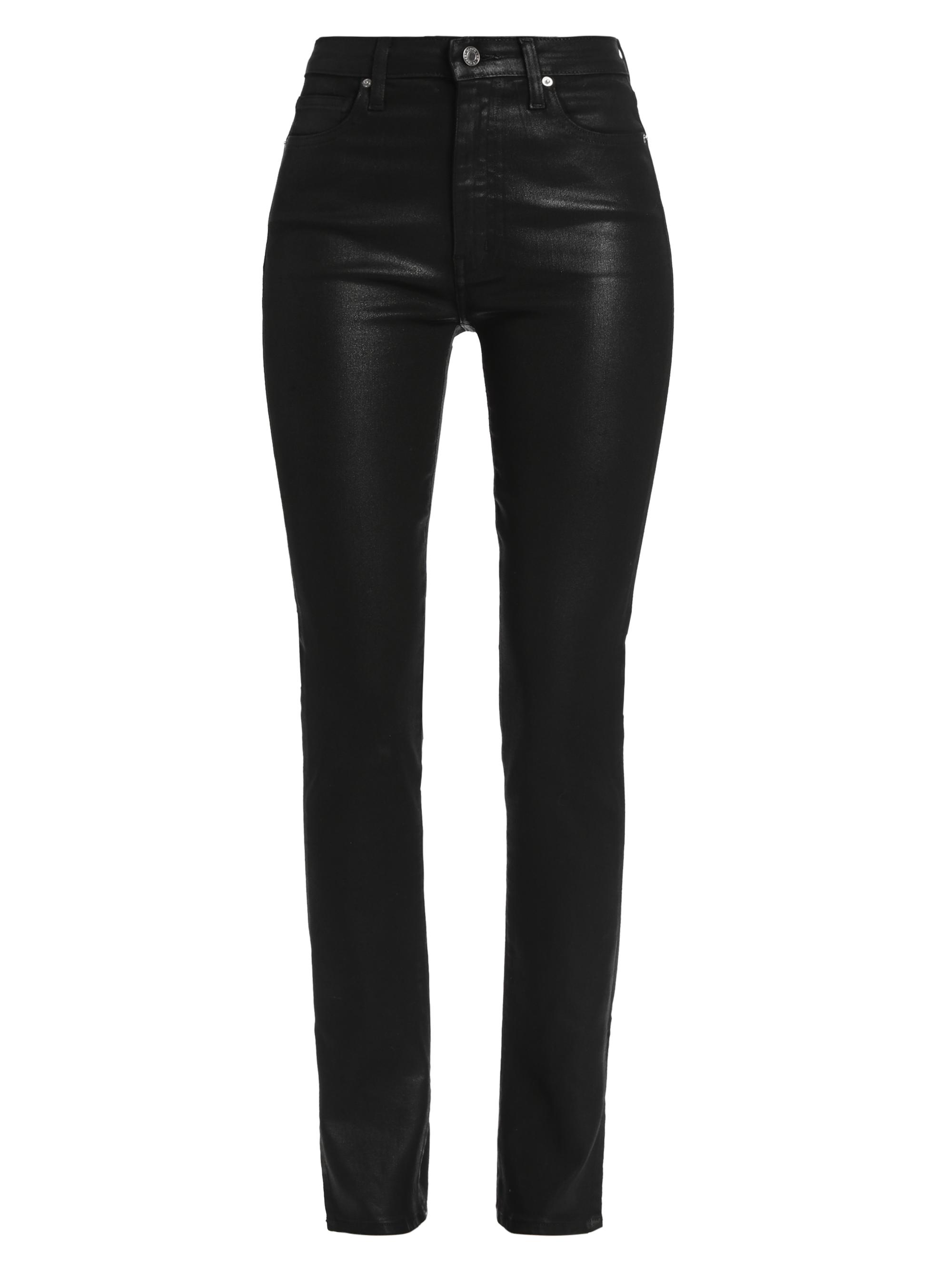 Derek Lam 10 Crosby Women's Kyle High-Rise Legging Skinny Jeans - Coated Black