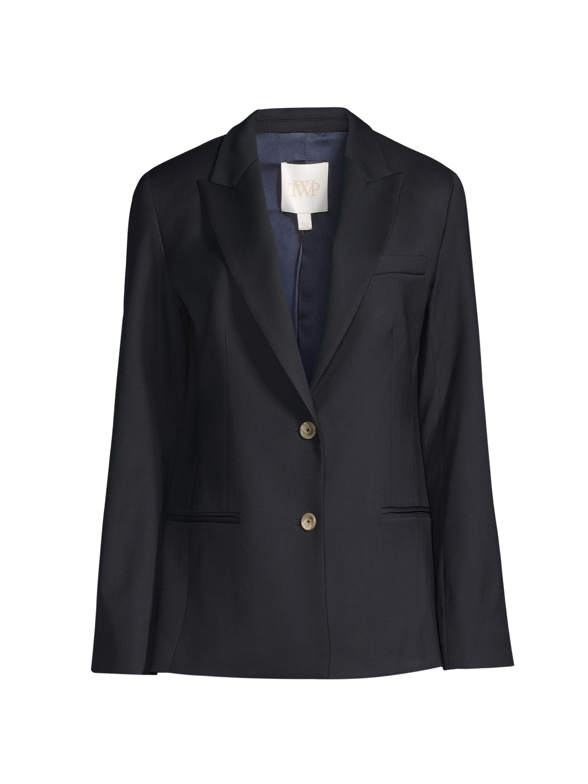 TWP Women's Husband Single-Breasted Wool-Blend Blazer - Midnight