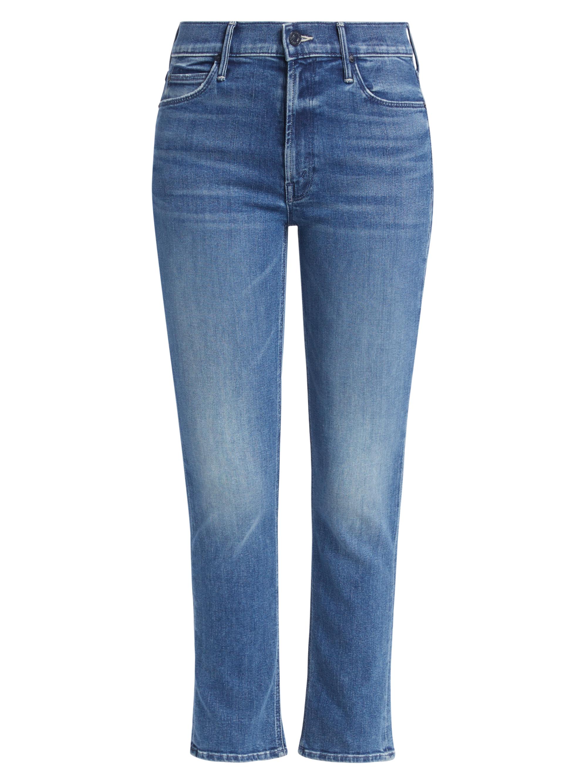 Mother The Dazzler Mid-Rise Straight-Leg Ankle Jeans | Saks Fifth
