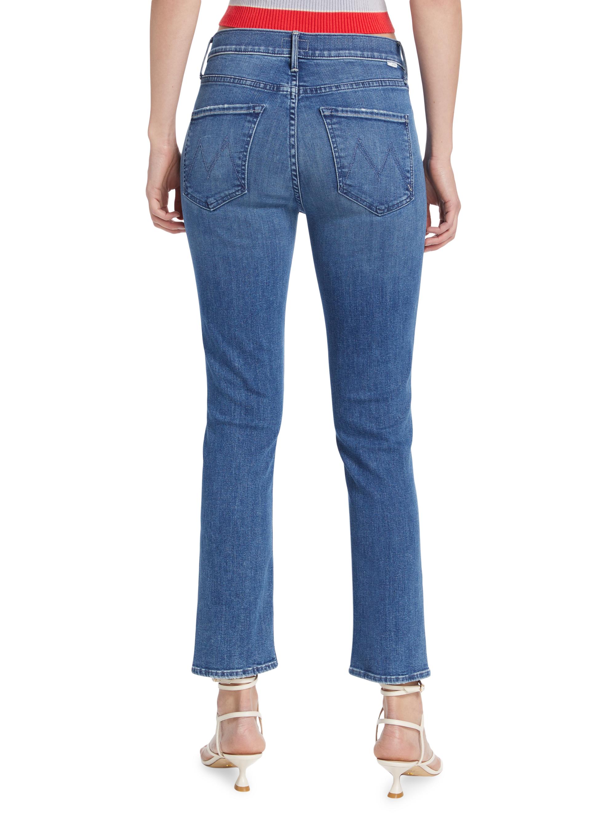 Mother The Dazzler Mid-Rise Straight-Leg Ankle Jeans | Saks Fifth