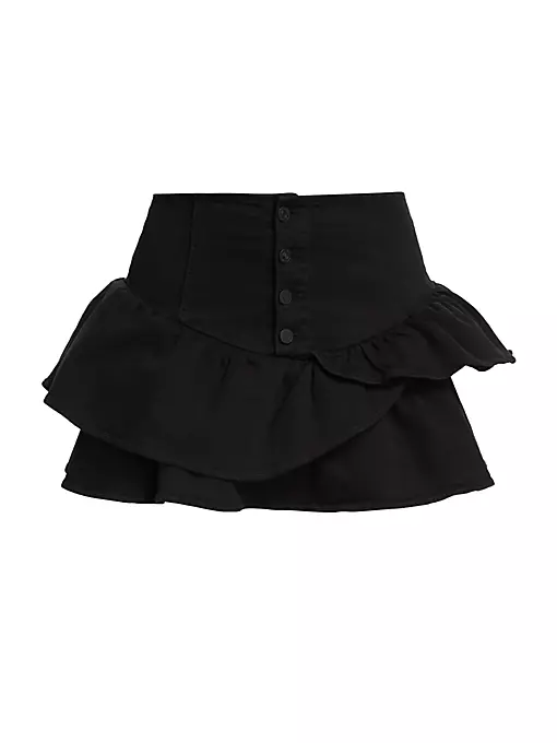 Mother - The Pixie Minx Ruffled Miniskirt