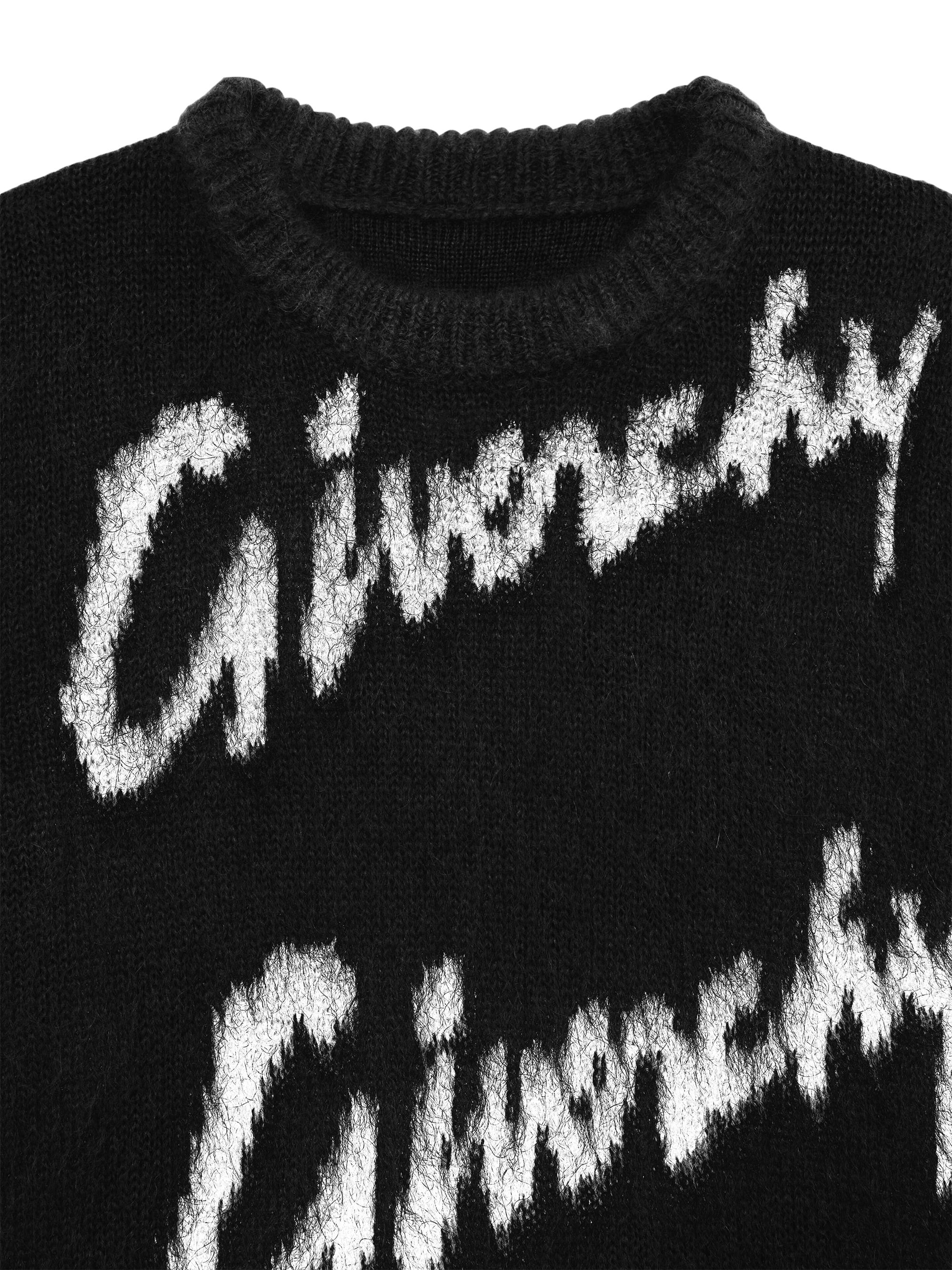 Givenchy Sweater In All-Over Logo Intarsia Mohair And Wool | Saks