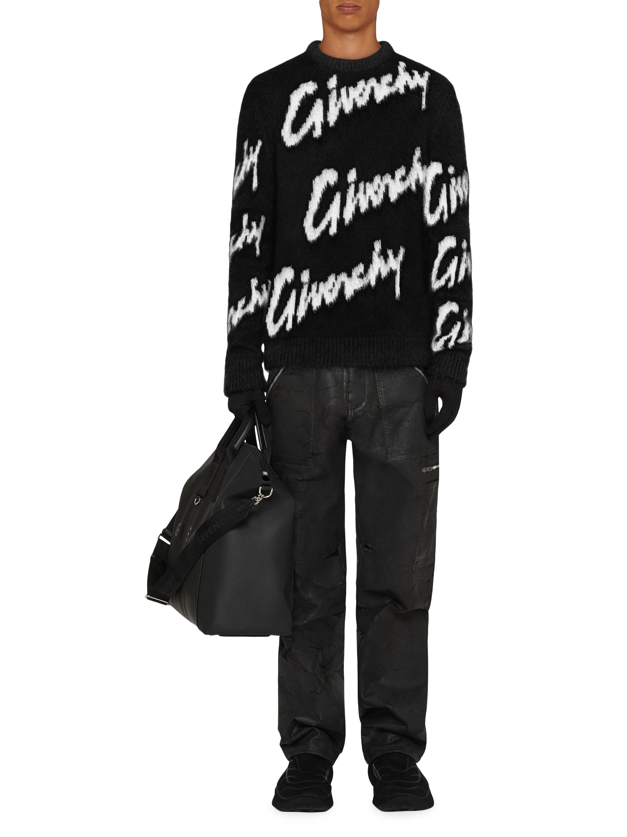 Givenchy Sweater In All-Over Logo Intarsia Mohair And Wool | Saks