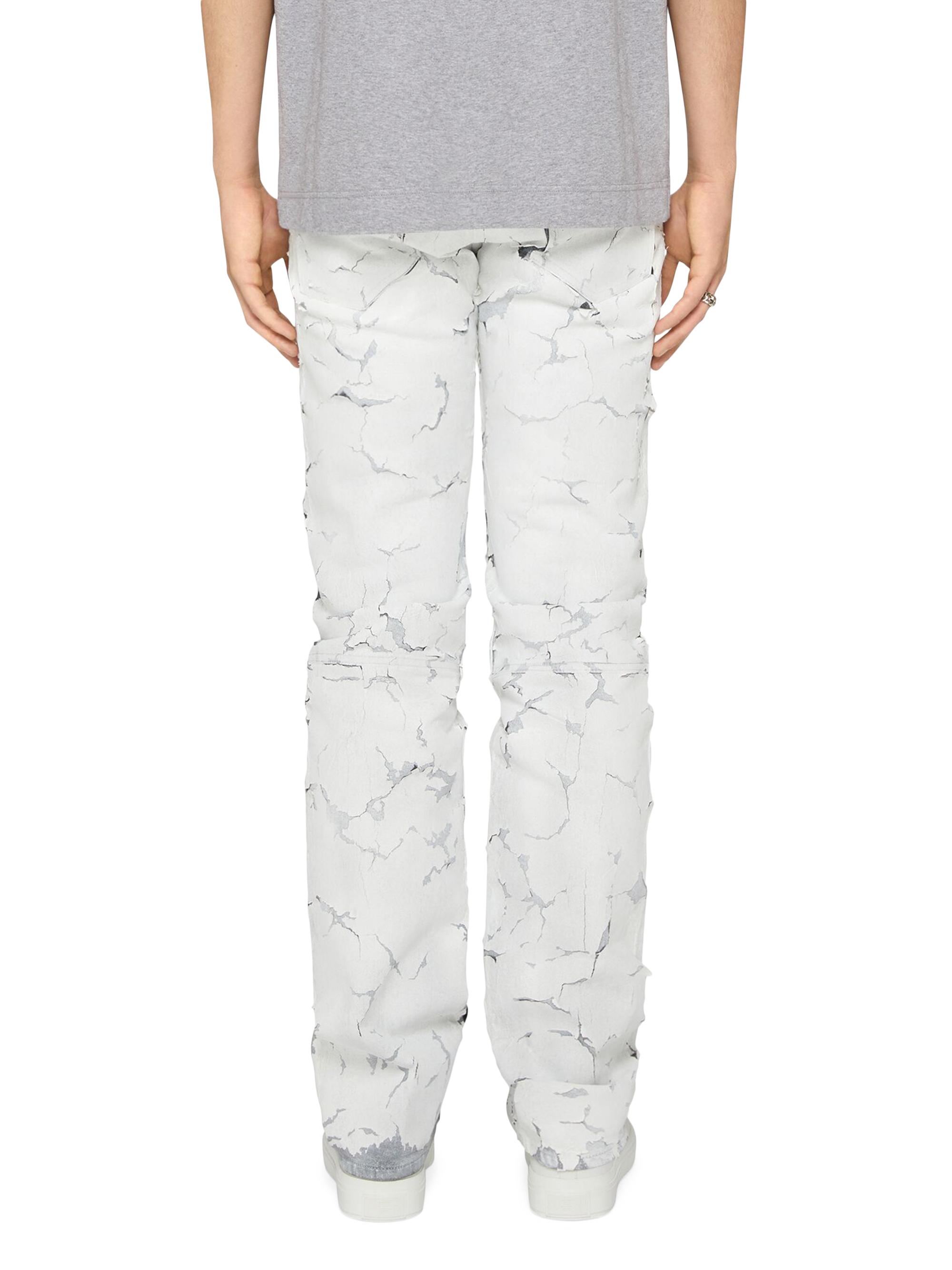 Givenchy クラック加工 デニム パンツ Givenchy Painted Crackled Jeans with Zips | Saks Fifth Avenue