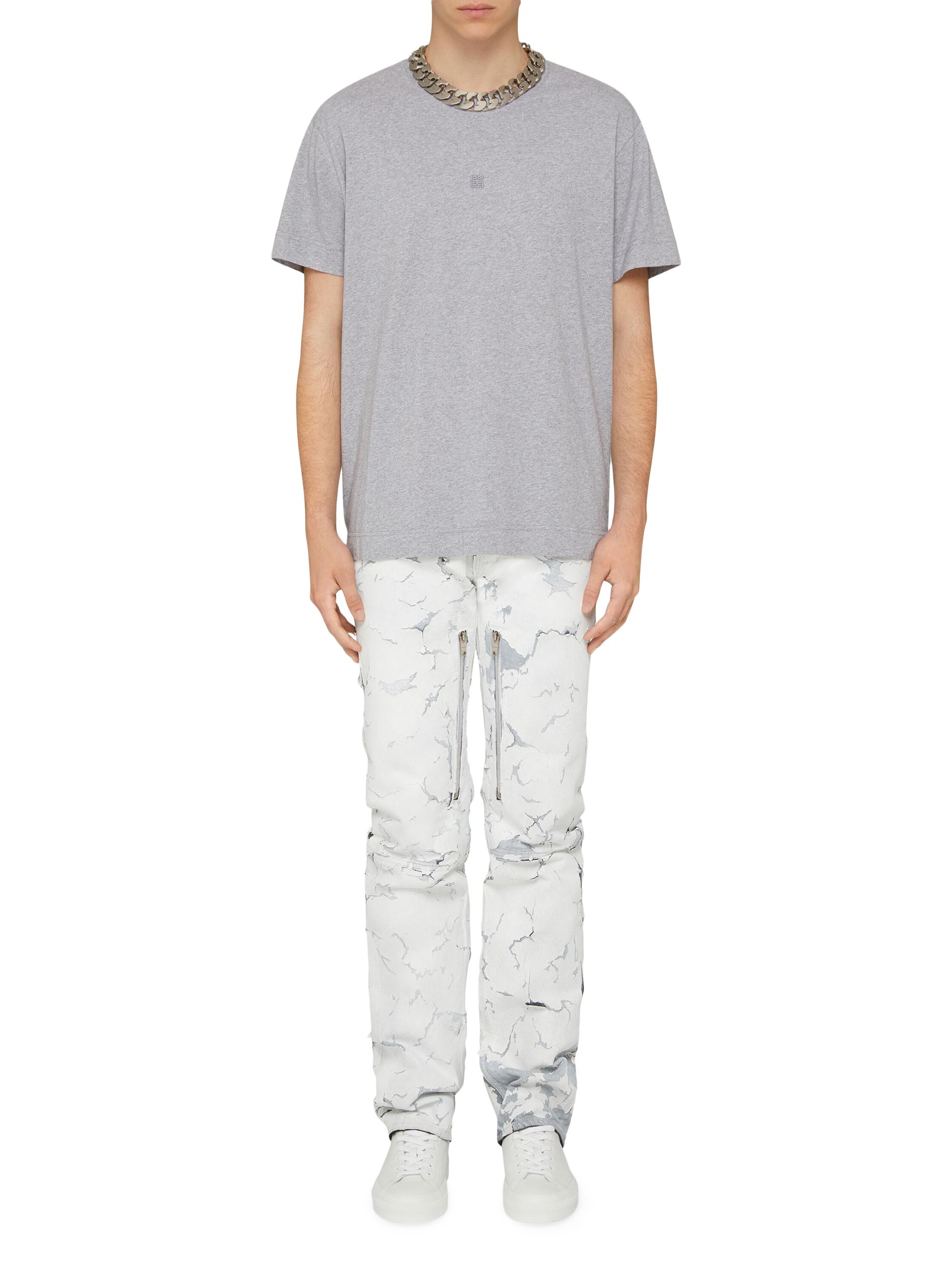Givenchy Painted Crackled Jeans with Zips | Saks Fifth Avenue
