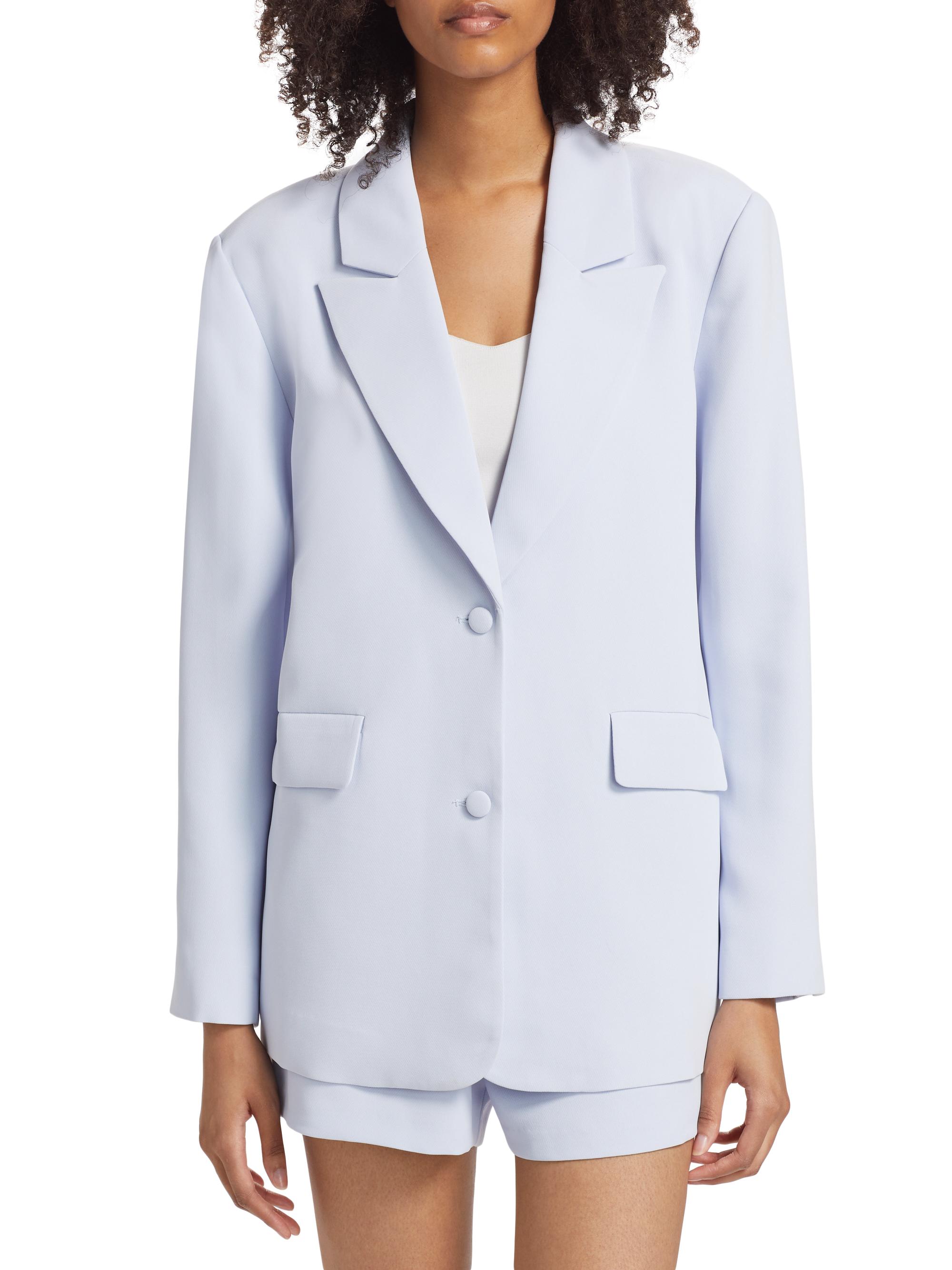 Good American Women's Luxe Suiting Boyfriend Blazer - Black