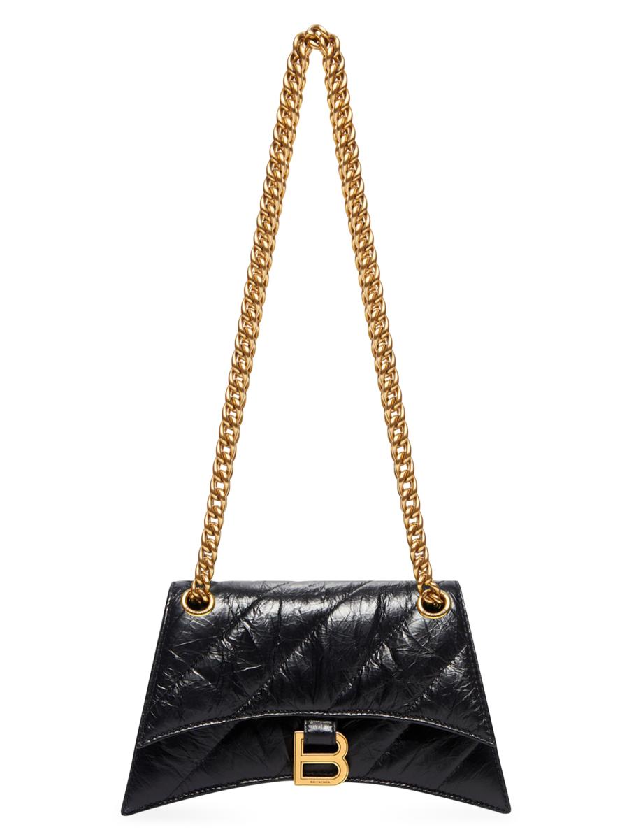 【関税＆送料込み】Balenciaga Crush Medium Quilted With Cha Balenciaga Crush Medium Quilted Chain Shoulder Bag