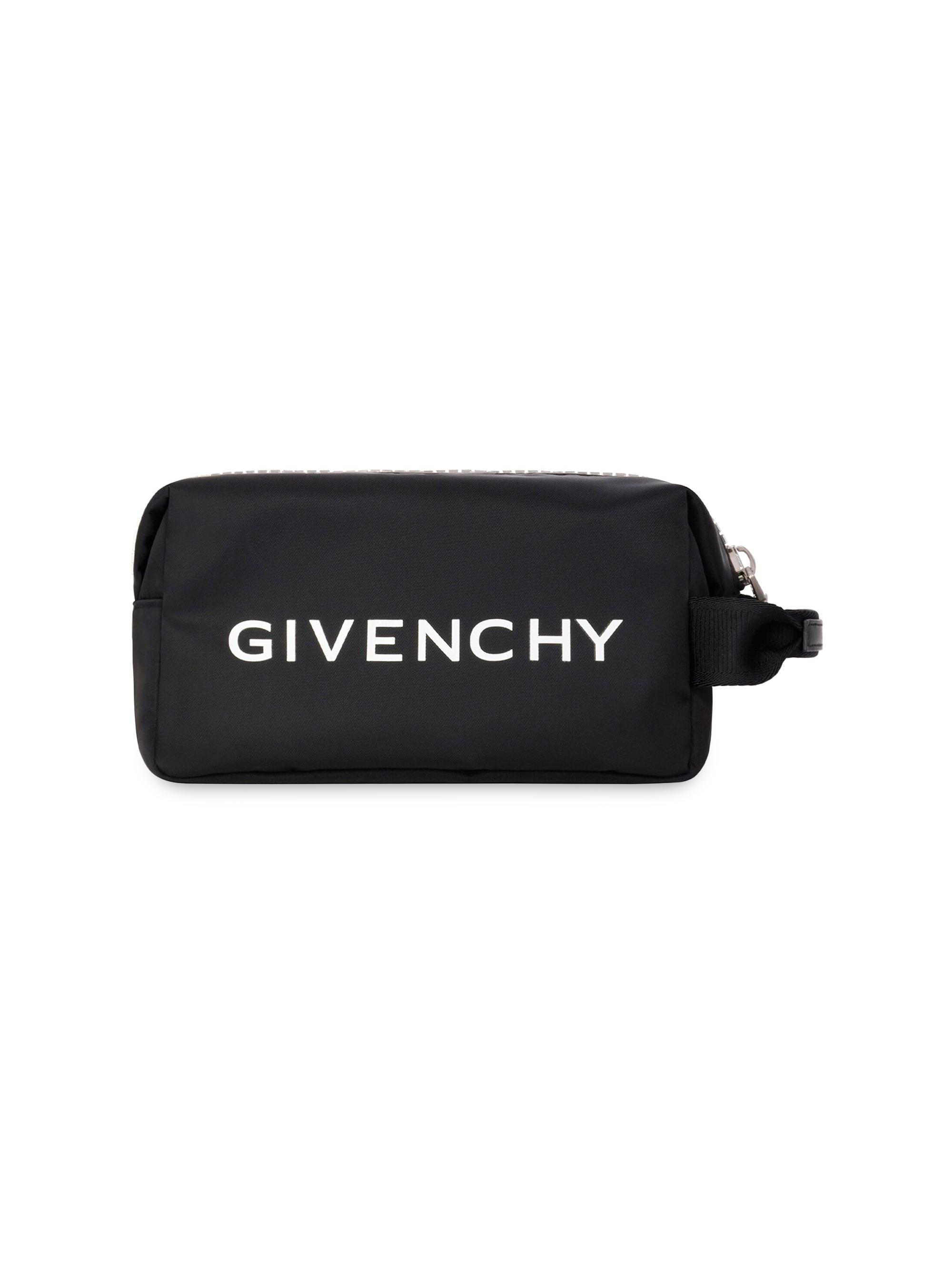 Givenchy Men's G-Zip Toilet Pouch In Nylon - Black
