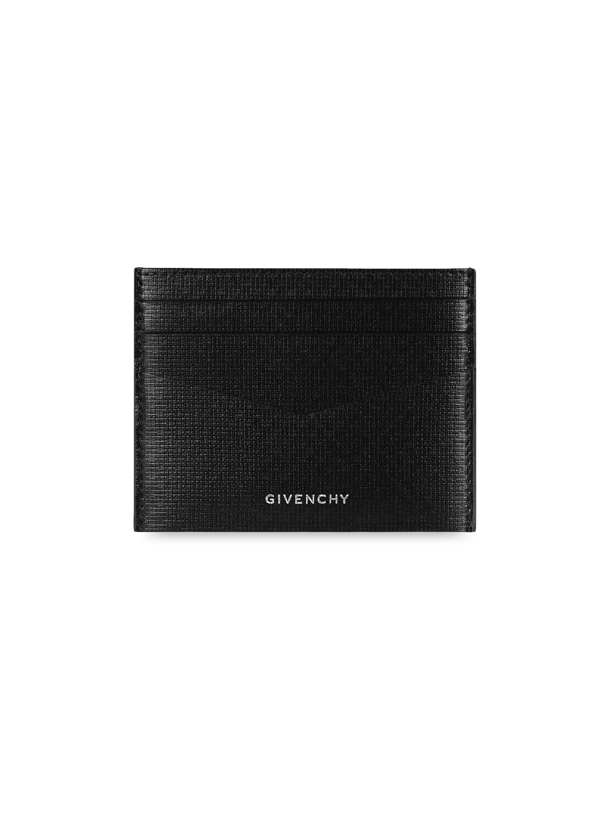 Givenchy Card Holder Card holder in grained leather - black in - black  main image 3