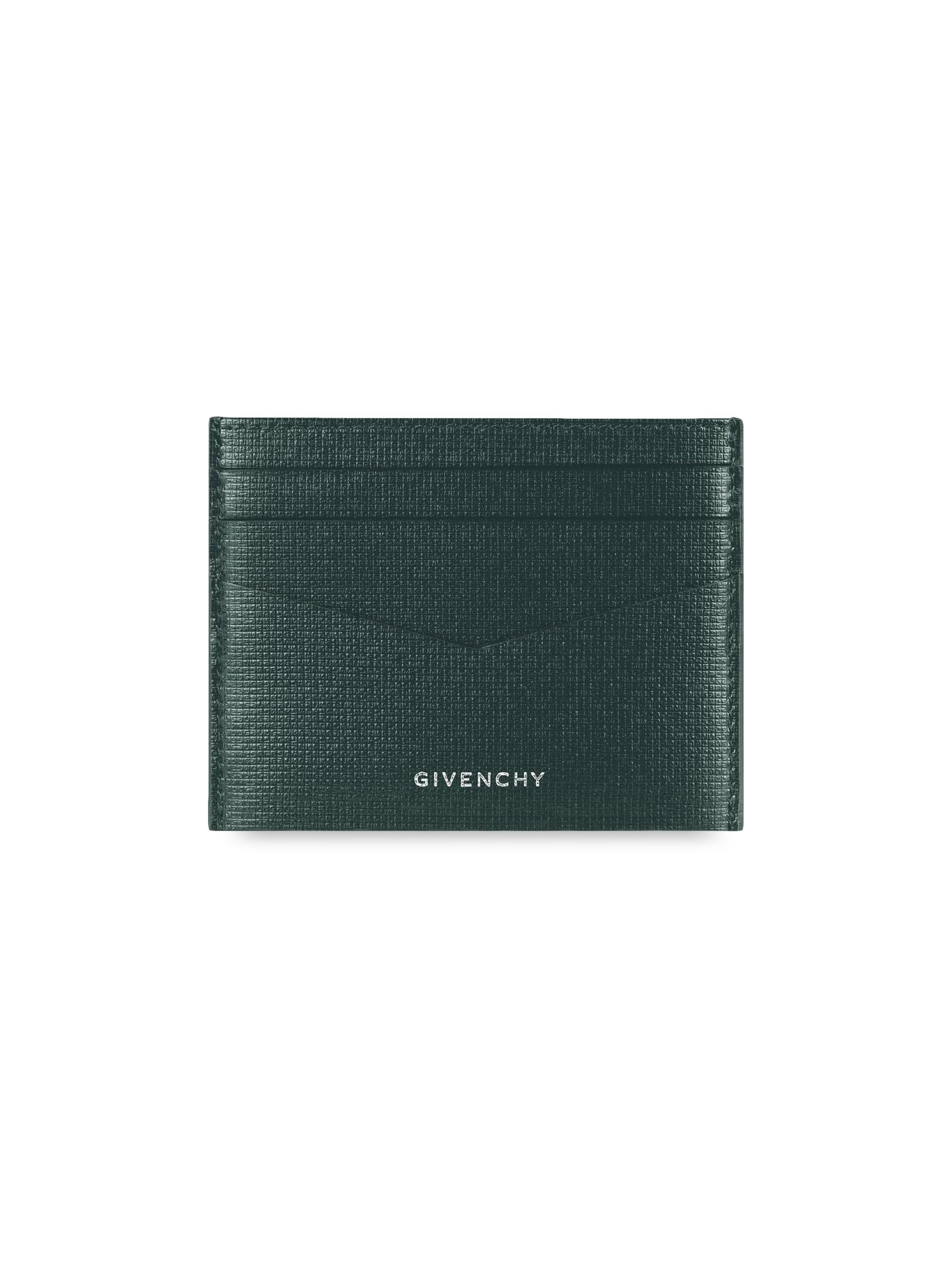 Givenchy Men's Card Holder in 4G Classic Leather - Black