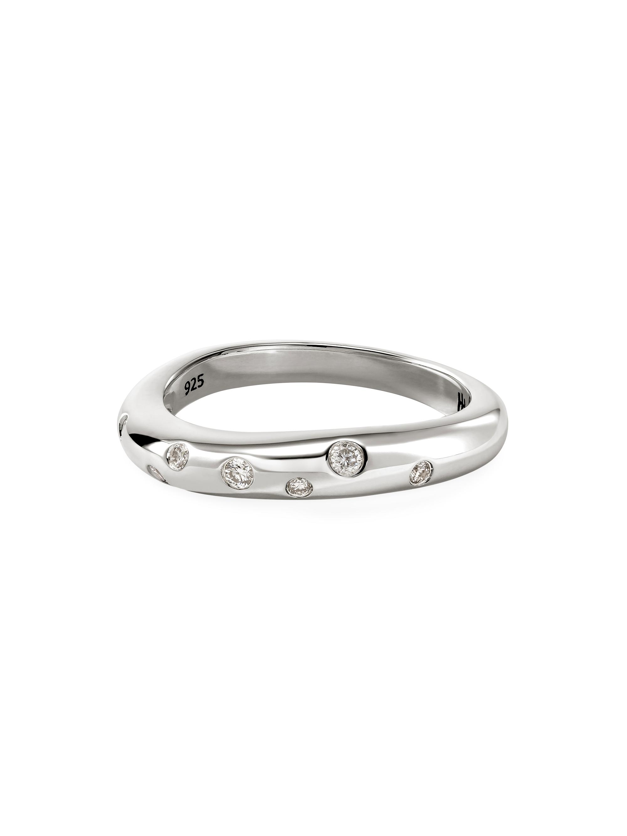 John Hardy Women's Surf Sterling Silver & 0.11 TCW Diamonds Ring - Silver