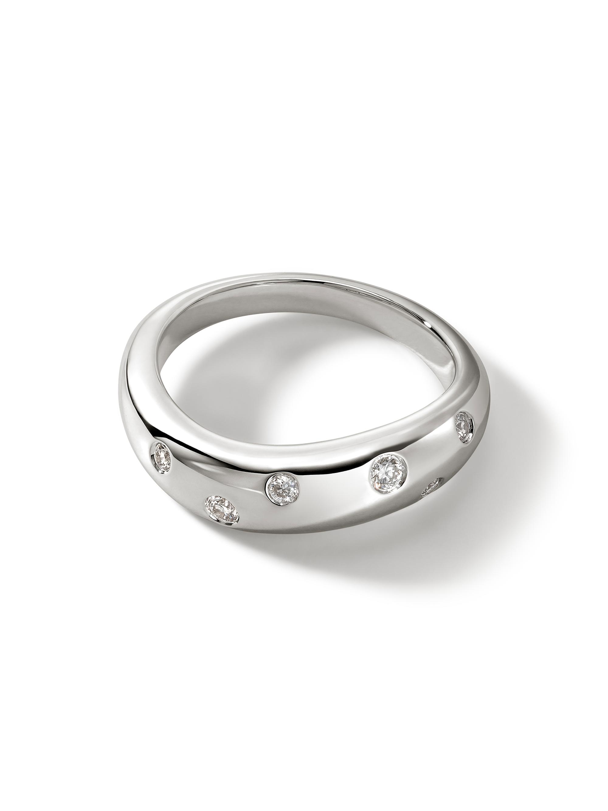 John Hardy Women's Surf Sterling Silver & Diamond Ring - Silver