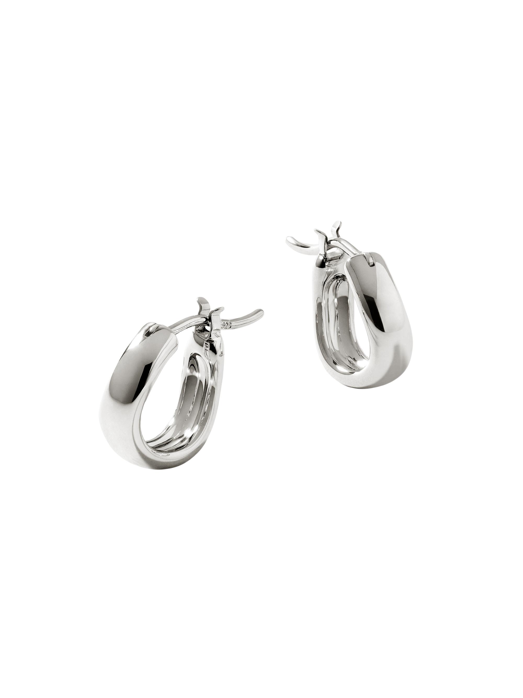 John Hardy Women's Surf Sterling Silver Extra  Hoop Earrings - Silver