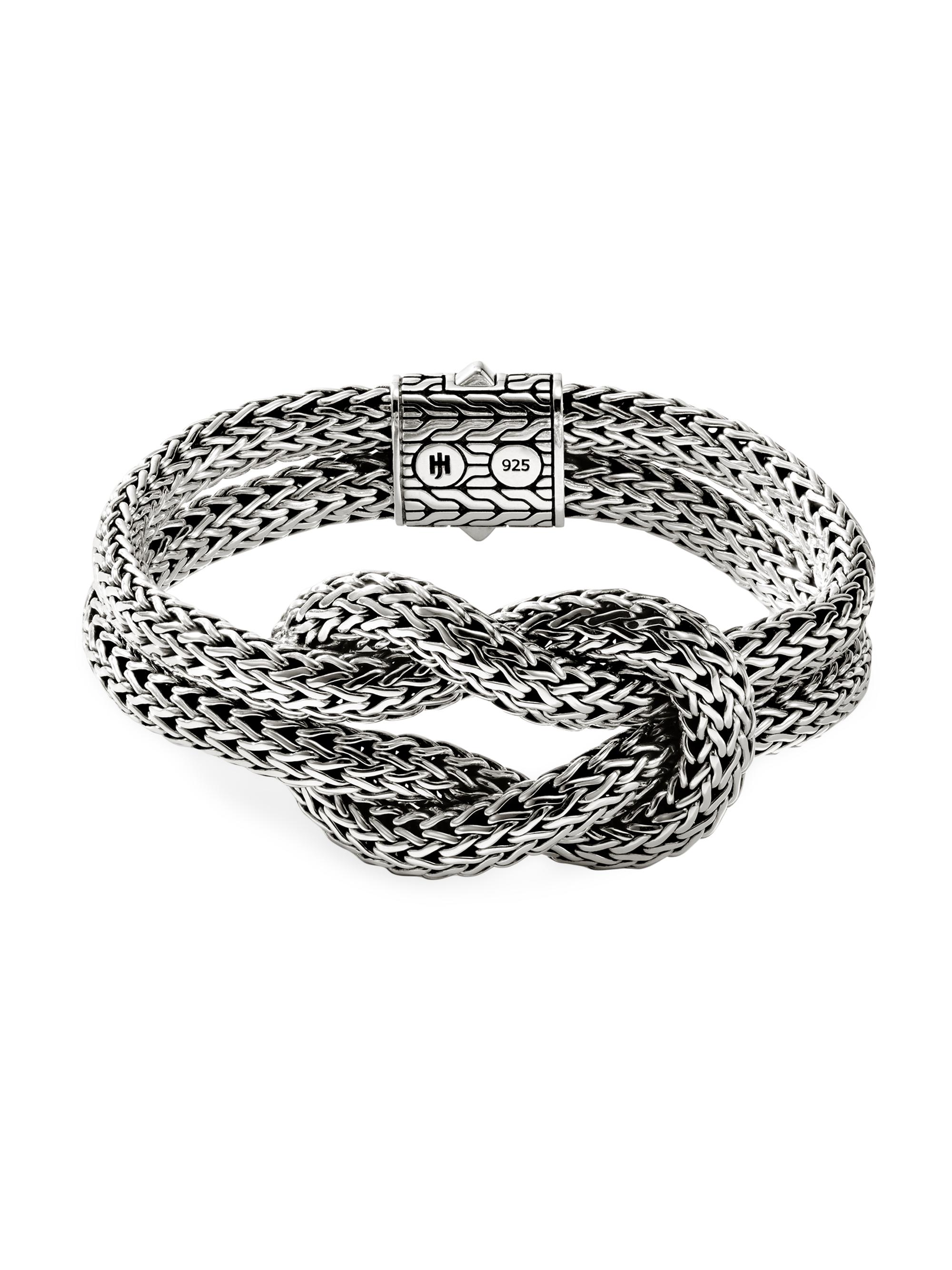 John Hardy Women's Sterling Silver Knot Chain Bracelet - Silver