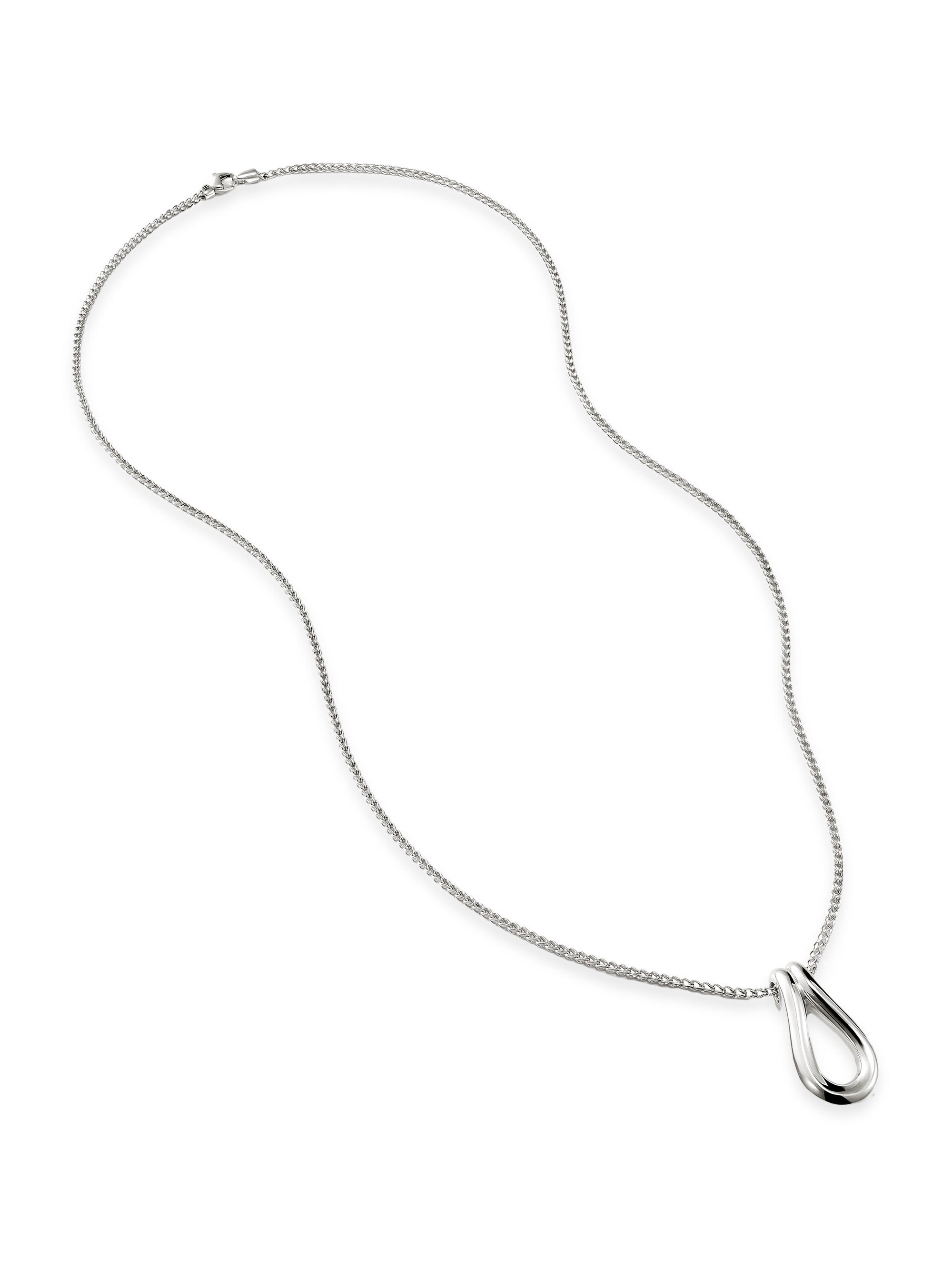John Hardy Women's Surf Sterling Silver Etruscan Chain Pendant Necklace - Silver