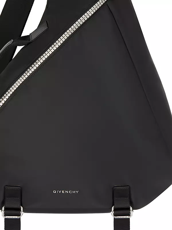 Shop Givenchy Medium G-Zip Triangle Bag In Nylon | Saks Fifth Avenue
