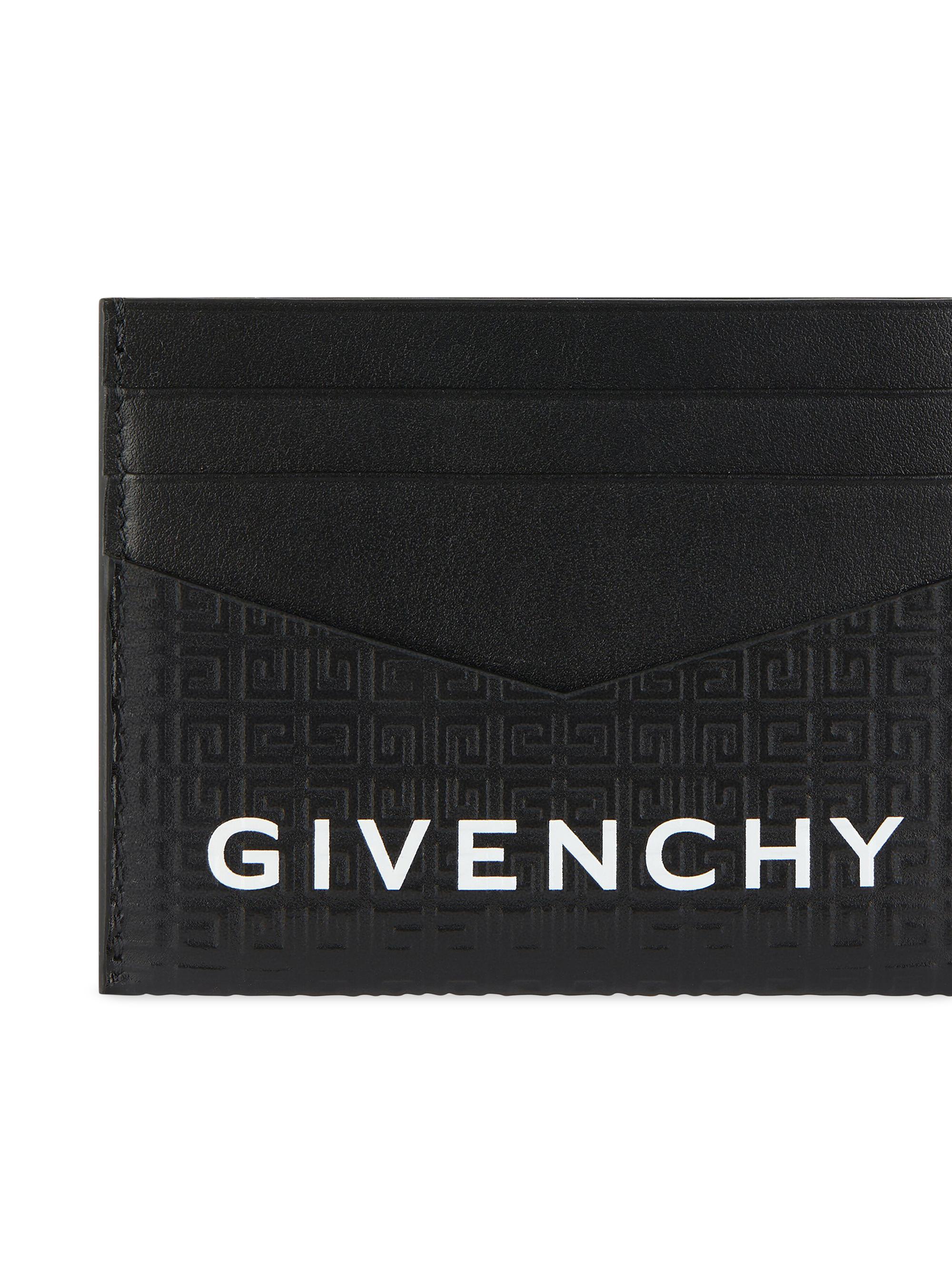 Givenchy Gray 4G Micro Leather Wallet