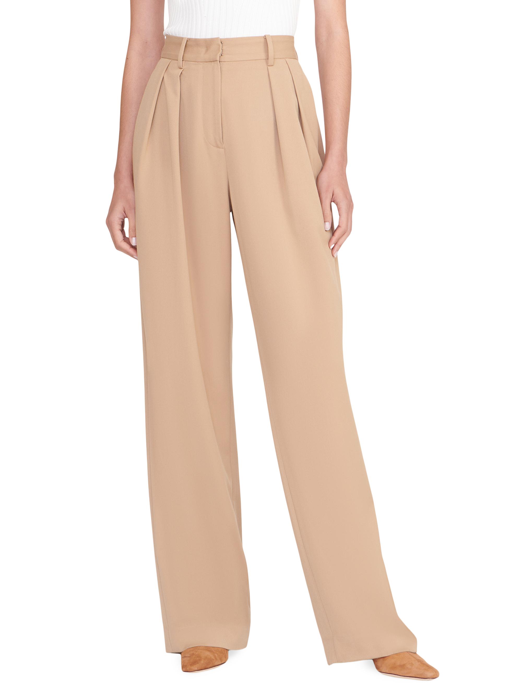 Staud Luisa Pleated-Front Pants | Saks Fifth Avenue