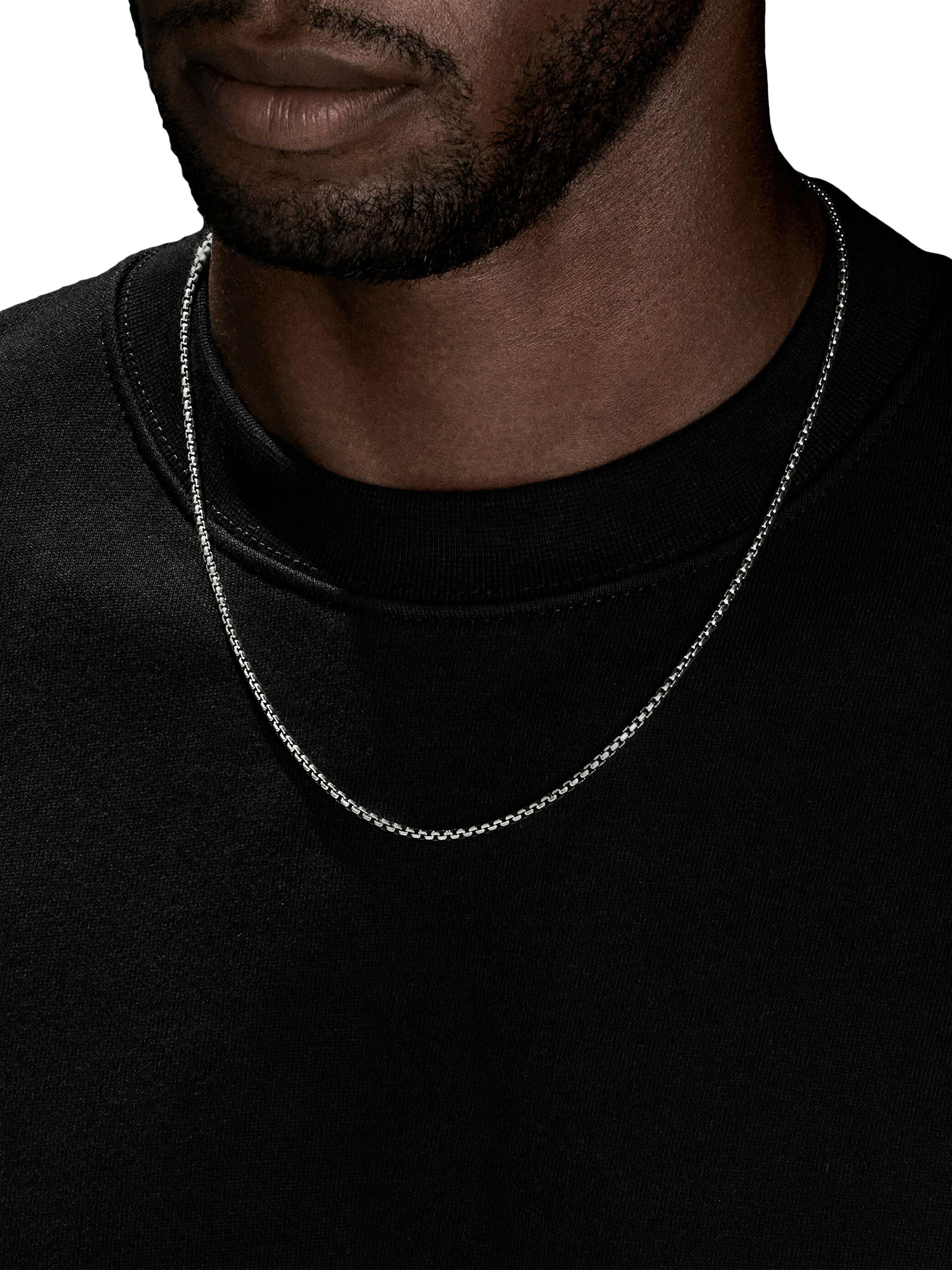 David Yurman Box Chain Necklace in Sterling Silver, 2.7mm | Saks