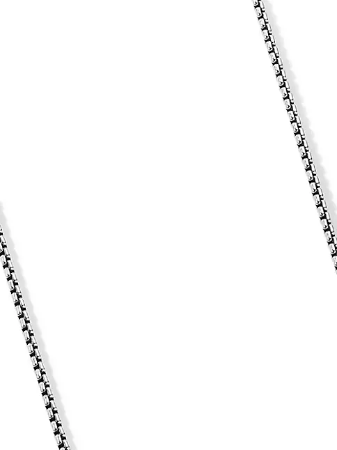 Box Chain Necklace in Sterling Silver, 2.7mm