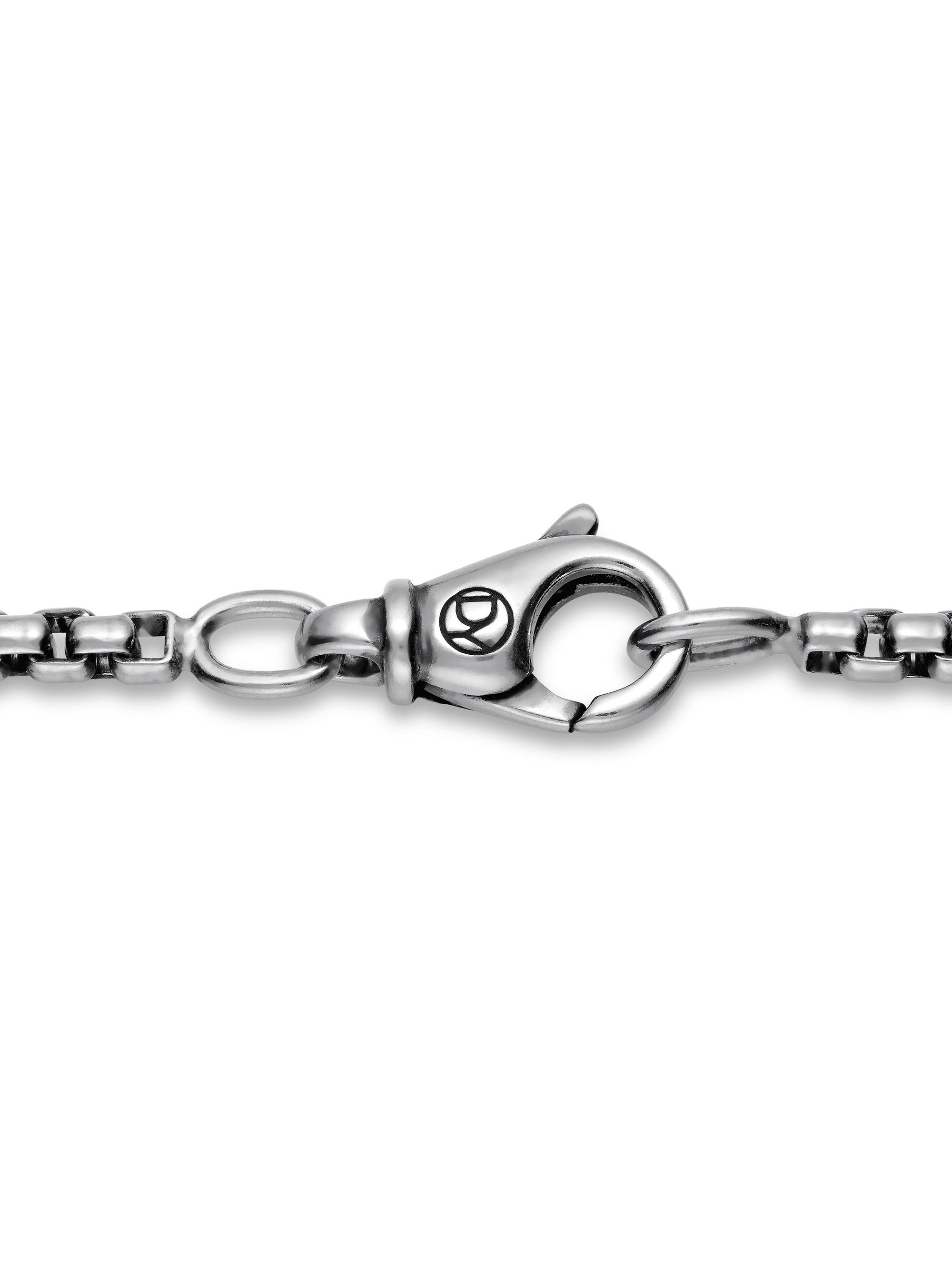 925 silver メキシコ sterling ユニセックス　シルバー David Yurman Box Chain Necklace in Sterling Silver, 2.7mm | Saks