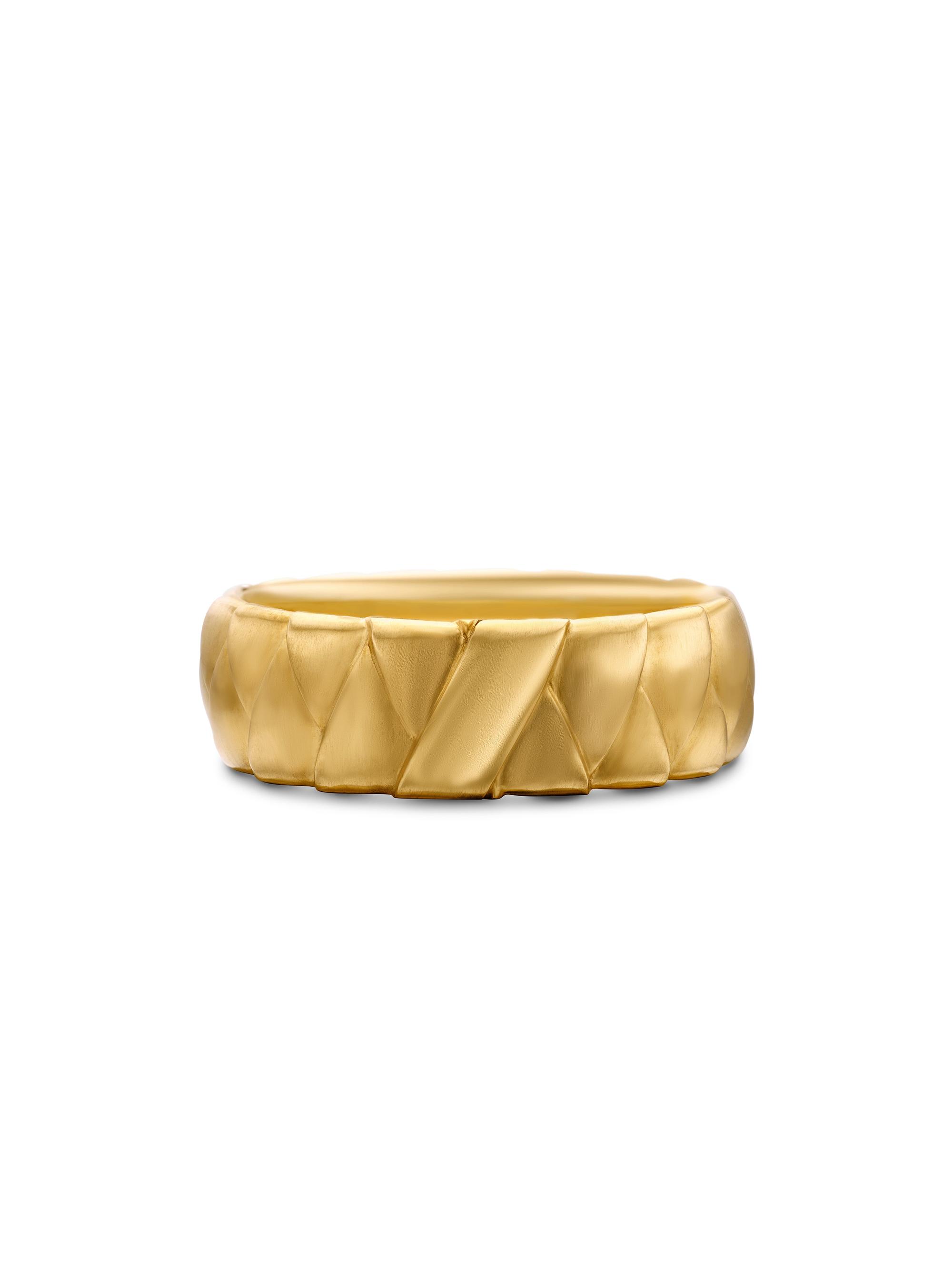 David Yurman Men's 18K Yellow Gold Wrap Band Ring - Gold