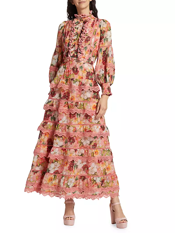 Powell Craft 'arianna' Floral Maxi Dress