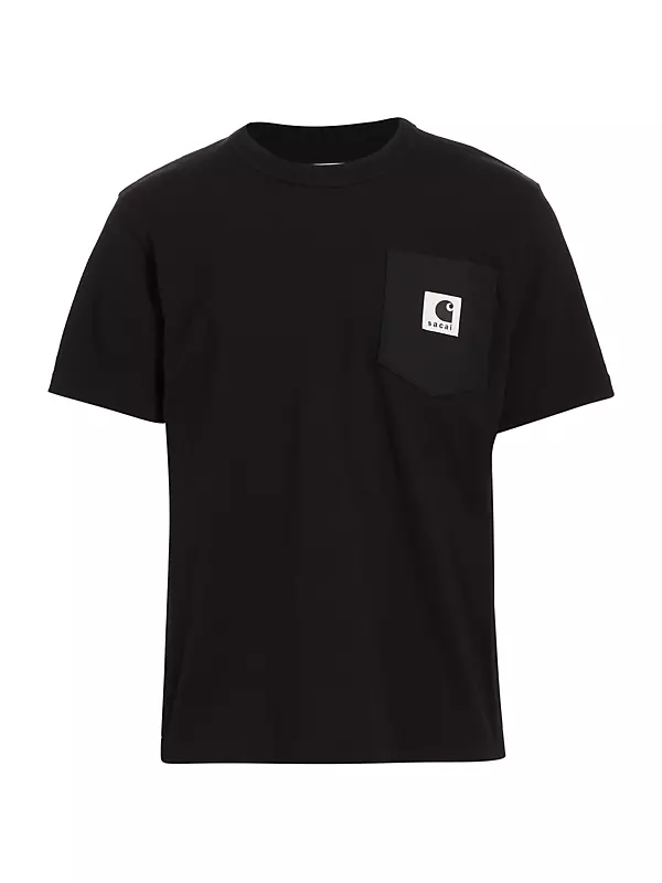 sacai×CarharttWIP T-shirt  BLACK