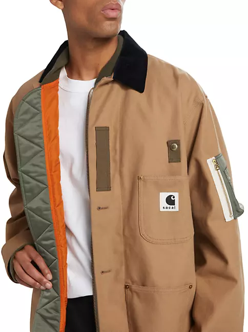 Shop Sacai Sacai x Carhartt WIP Canvas MA-1 Jacket | Saks Fifth Avenue