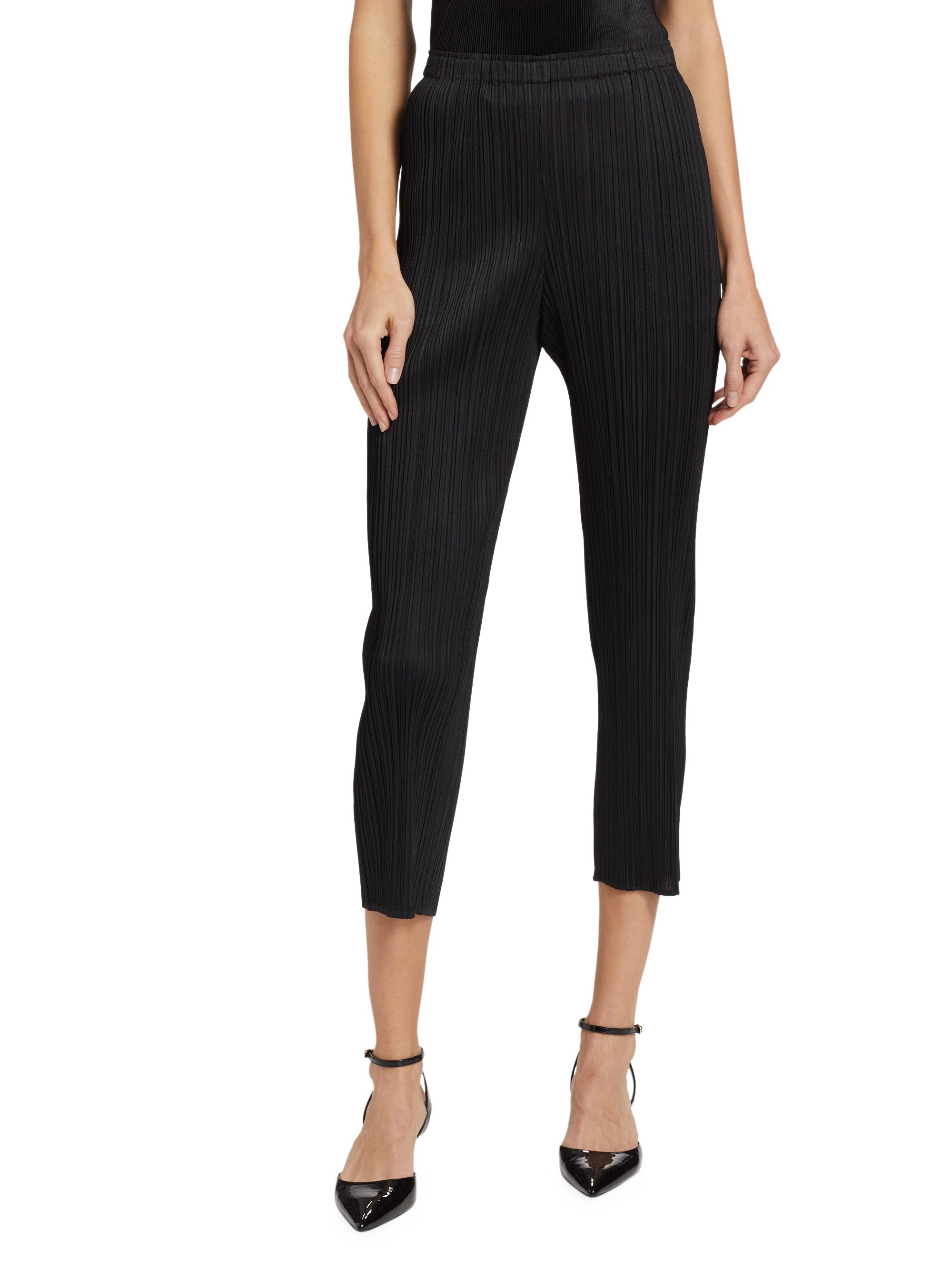 Pleats Please Issey Miyake Basics Pleated Crop Pants | Saks Fifth