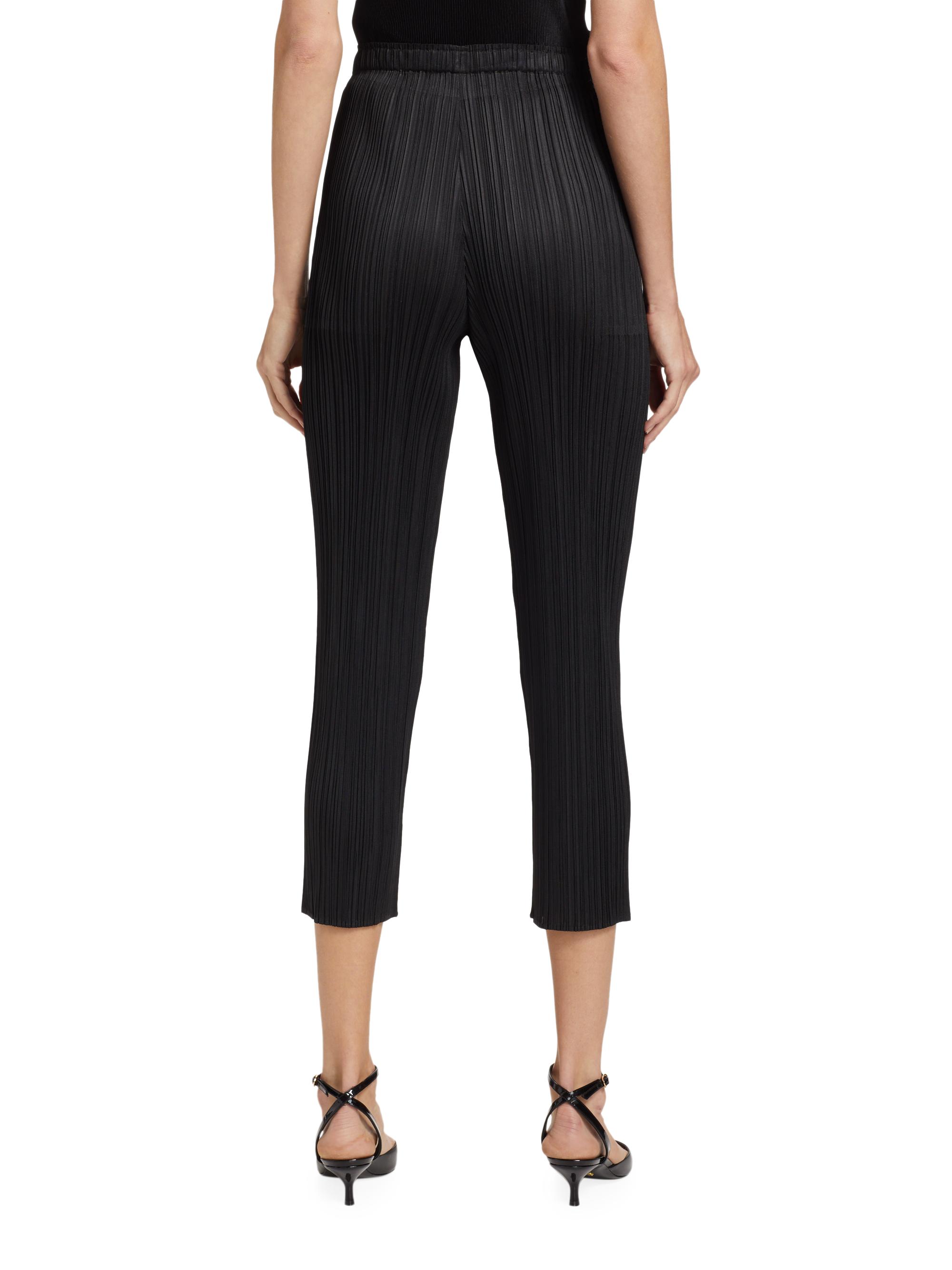 Pleats Please Issey Miyake Basics Pleated Crop Pants | Saks