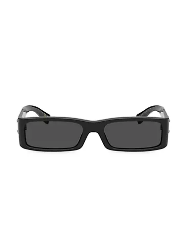 55MM Acetate Rectangular Sunglasses