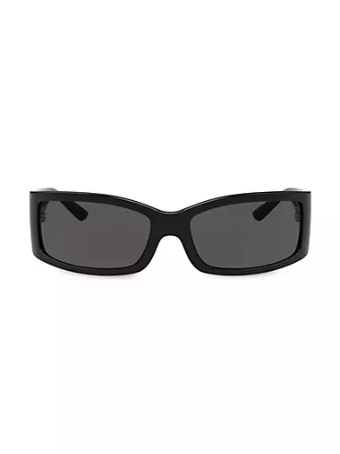 61MM Propionate Rectangular Sunglasses