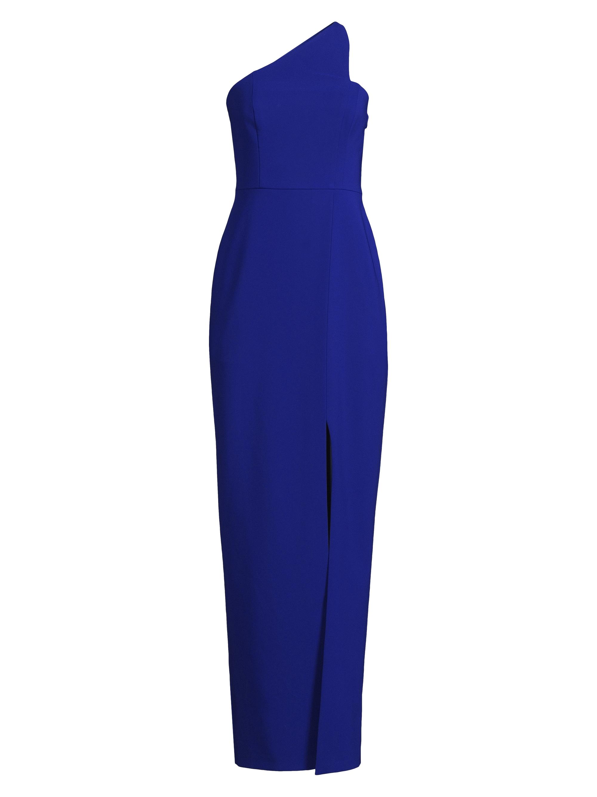Liv Foster Women's Crepe One-Shoulder Gown - Royal Sapphire
