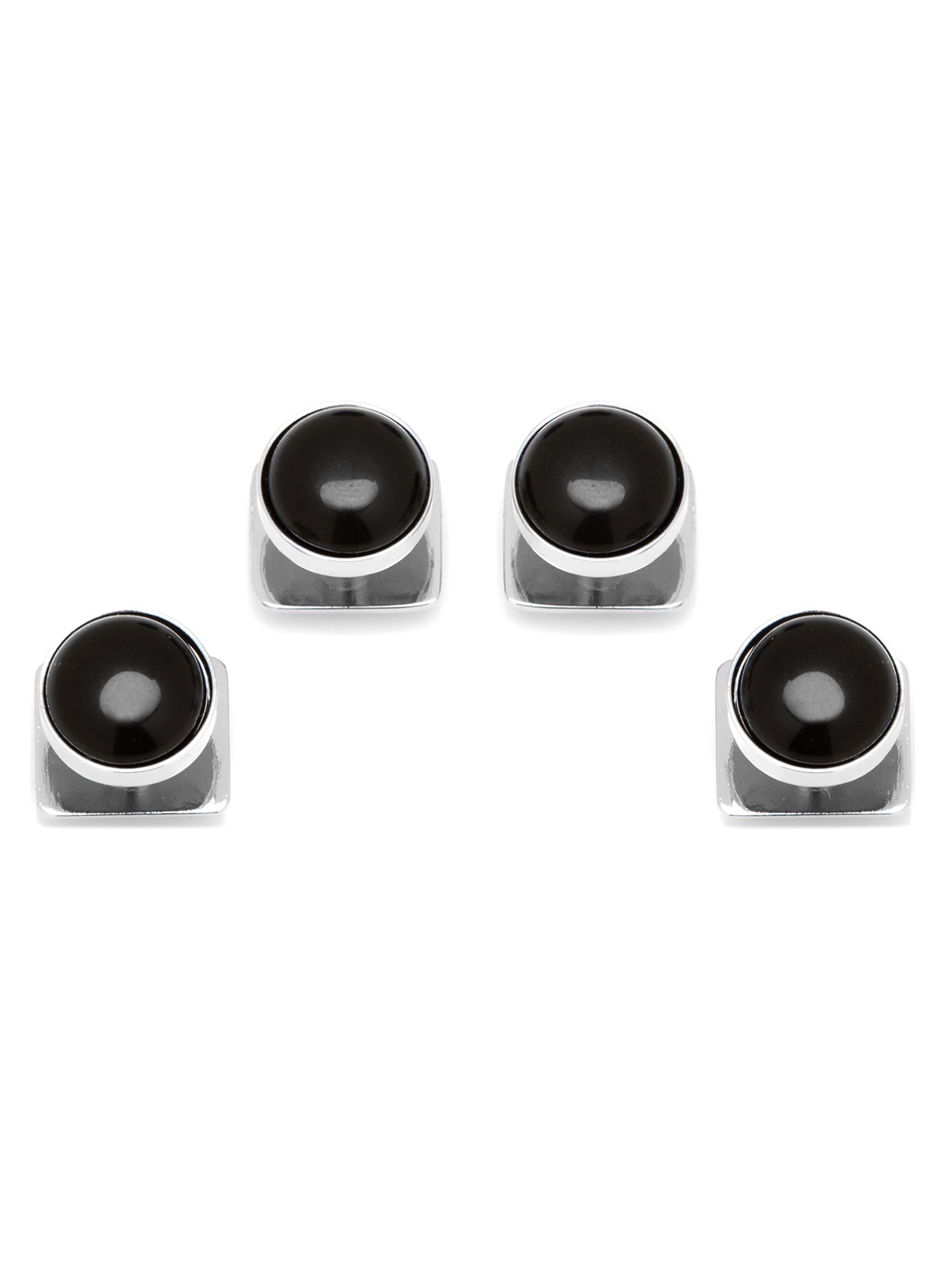 Cufflinks, Inc. Men's 4-Piece Onyx Stud Set - Black