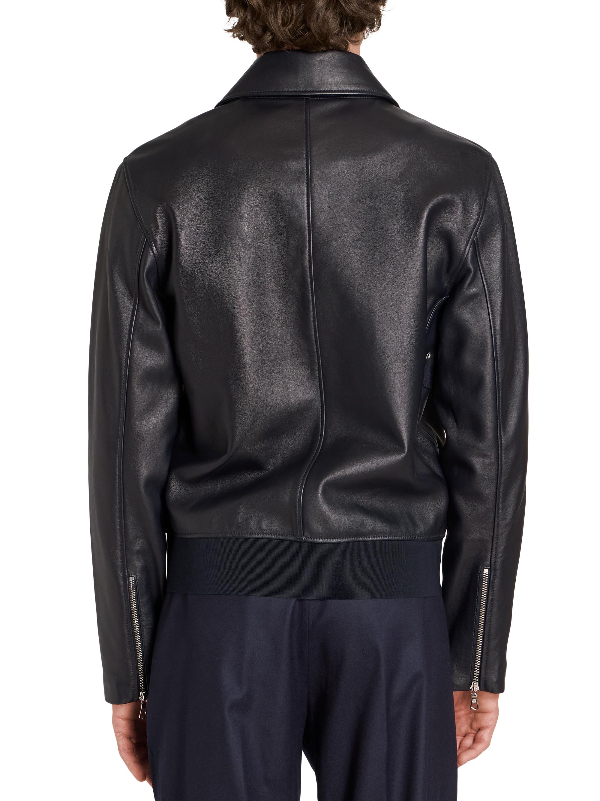 Officine Générale Charles Leather Bomber Jacket | Saks Fifth Avenue