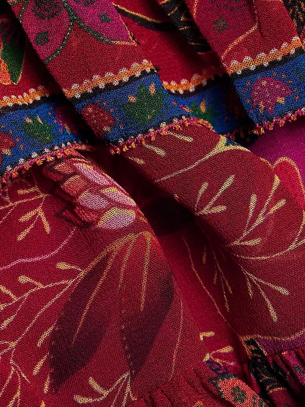 Shop Farm Rio Tropical Tapestry Long-Sleeve Minidress