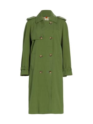 EMPORIO ARMANI - Cotton Blend Trench Coat