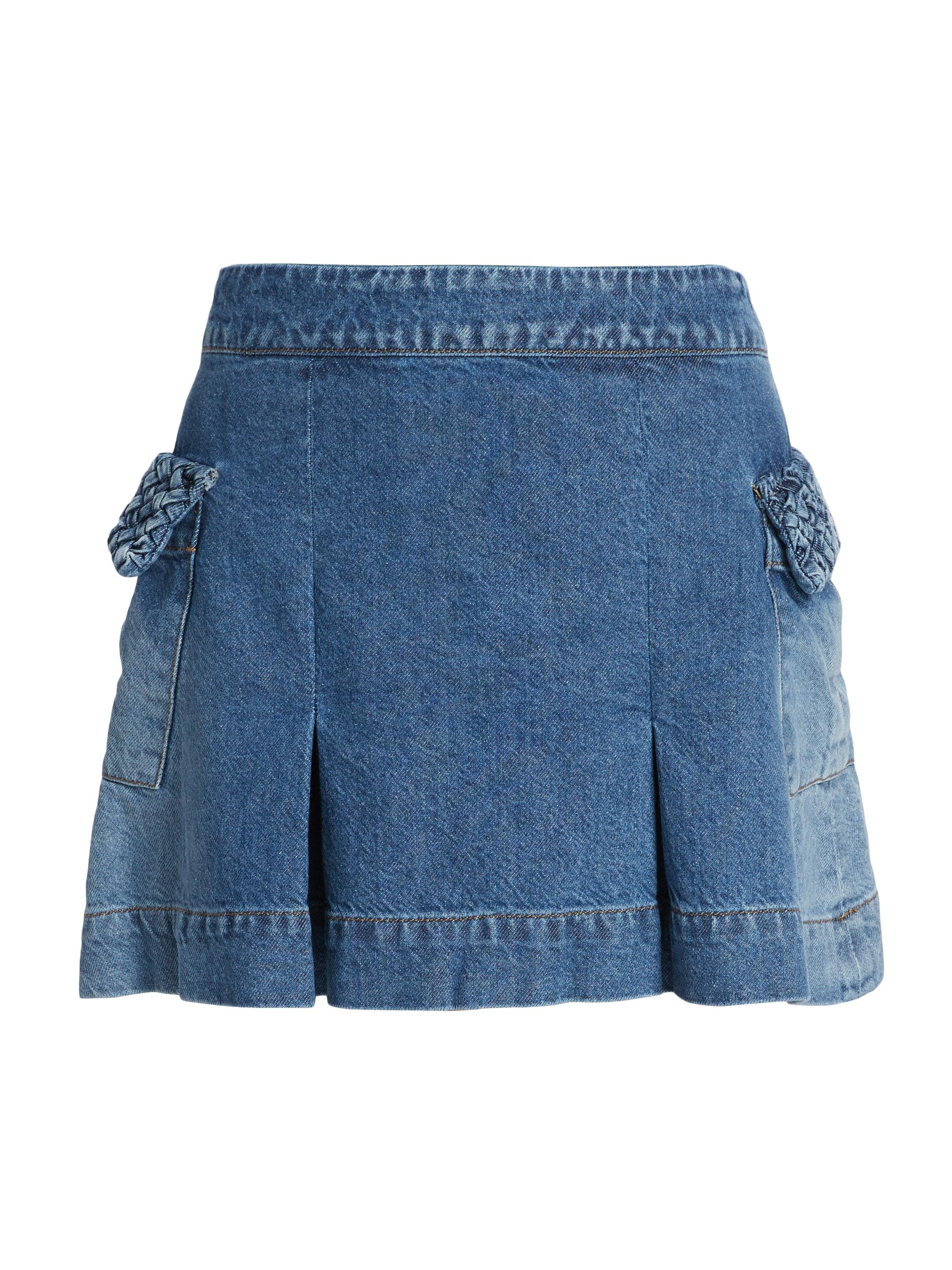 Atelier 17.56 Women's Agatha Denim Miniskirt - Denim