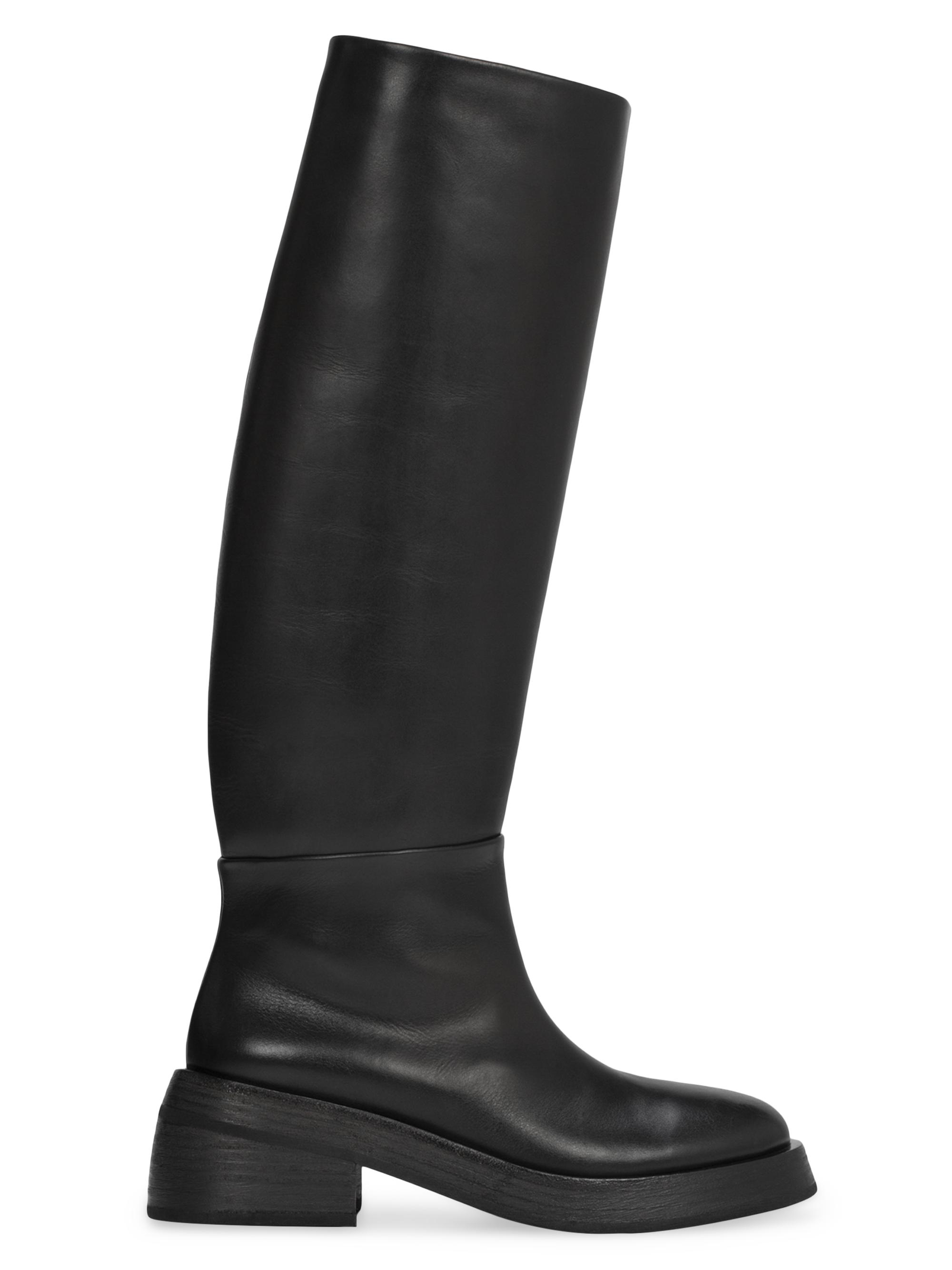 Marsèll Women's Fondello Leather Knee-High Boots - Black