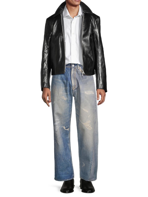 Shop Our Legacy Leather Mini Jacket | Saks Fifth Avenue Shop Our Legacy Leather Mini Jacket | Saks Fifth Avenue