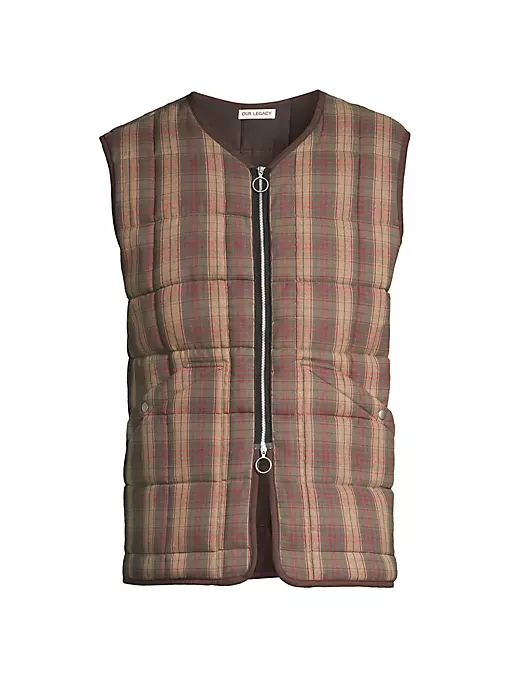 OUR LEGACY - Plaid Padded Liner Vest