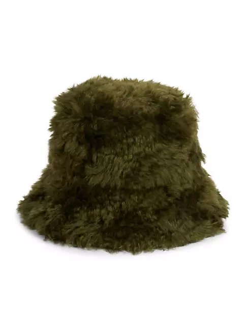 Loewe - Puffer Bucket Hat in Nylon for Man - 58 - Khaki Green - Nylon