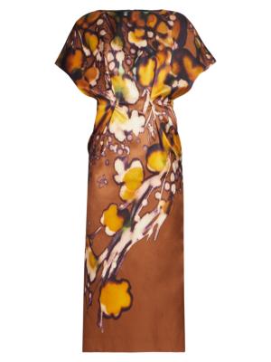 DRIES VAN NOTEN - Printed Silk Crepe Dress